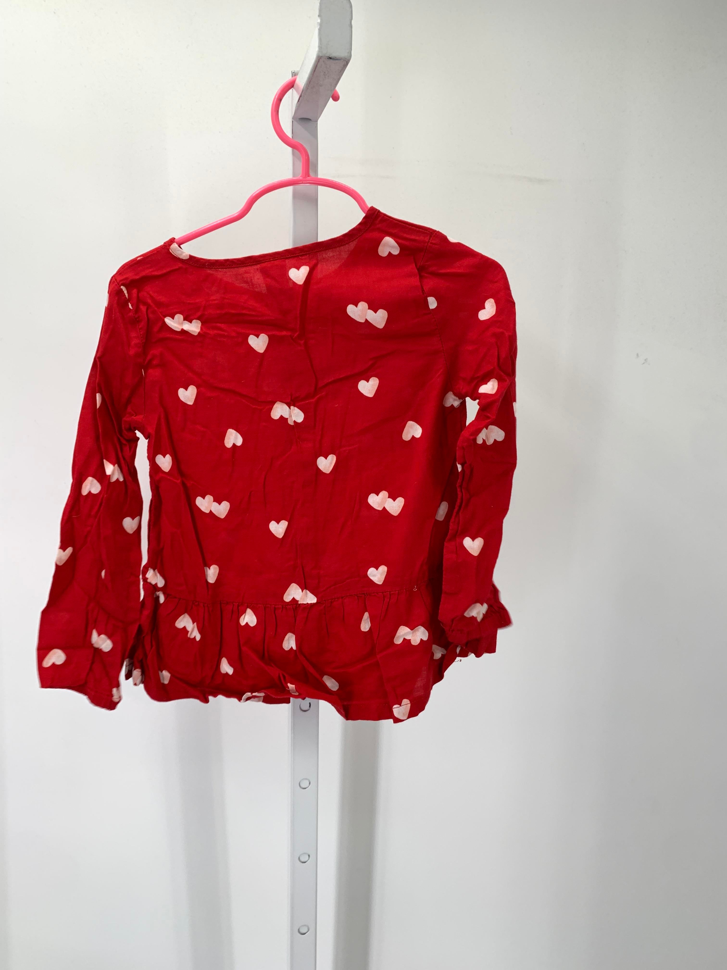 Carters Size 4T Girls Long Sleeve Shirt