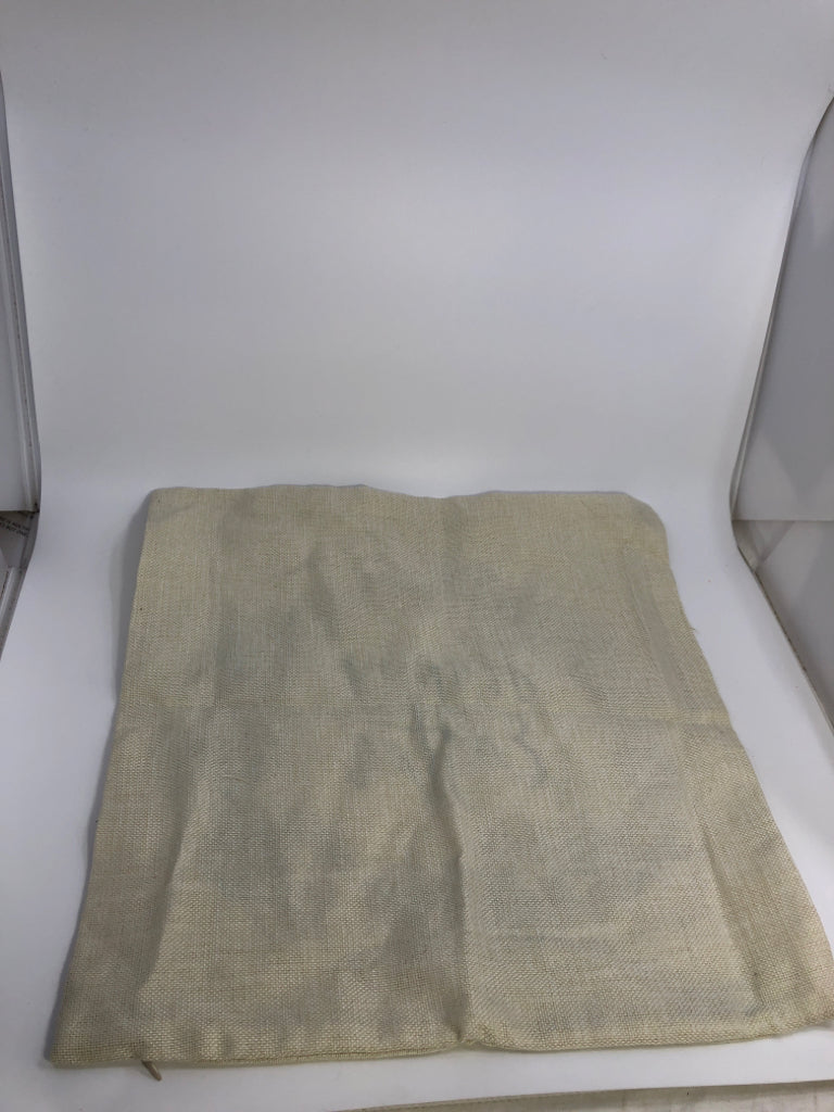 HAPPY EASTER EGG WREATH PILLOW COVER.