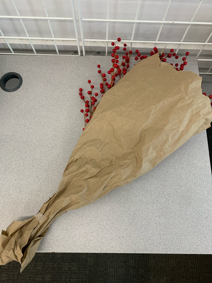 GLOSSY RED BERRY BOUQUET.