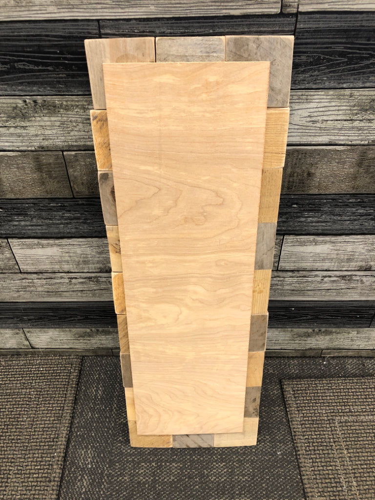 ABC RECLAIMED WOOD BLOCK WALL DECOR.