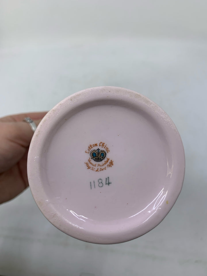 VTG ROSES FLARED BUD VASE.