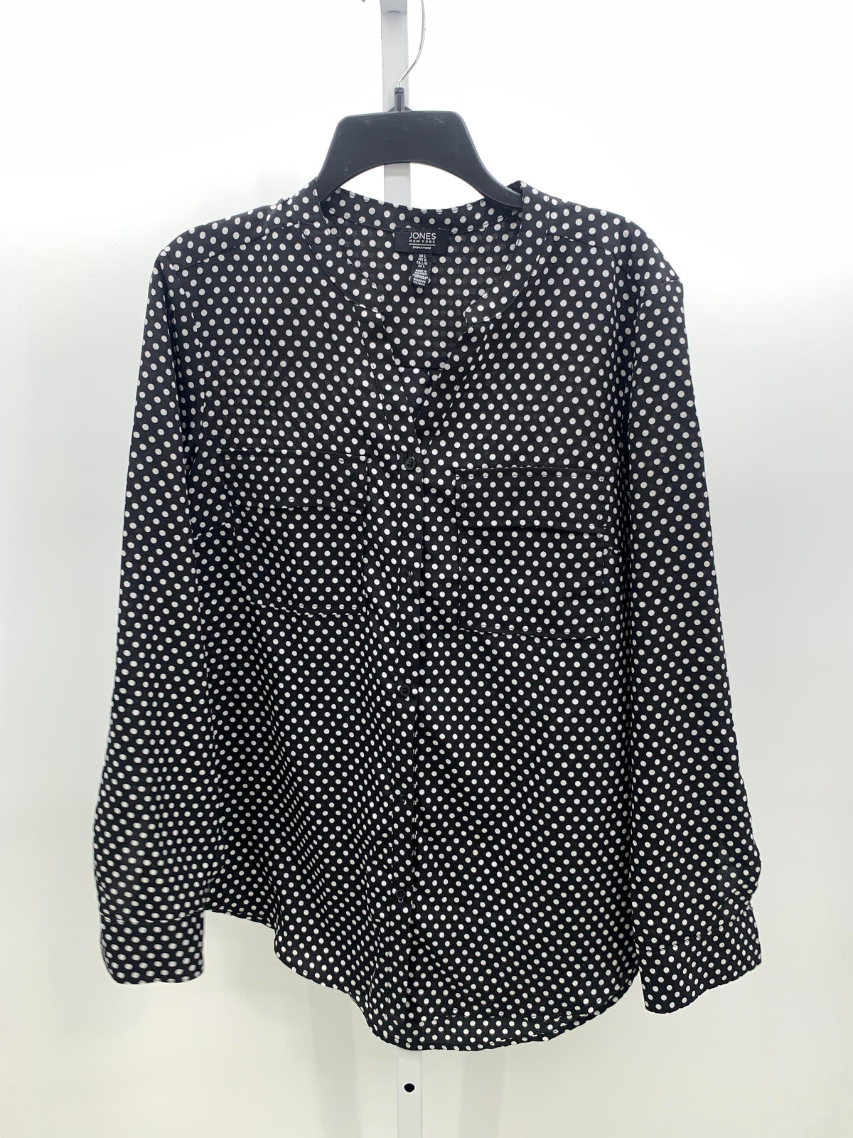 Jones New York Size Large Misses Long Sleeve Shirt
