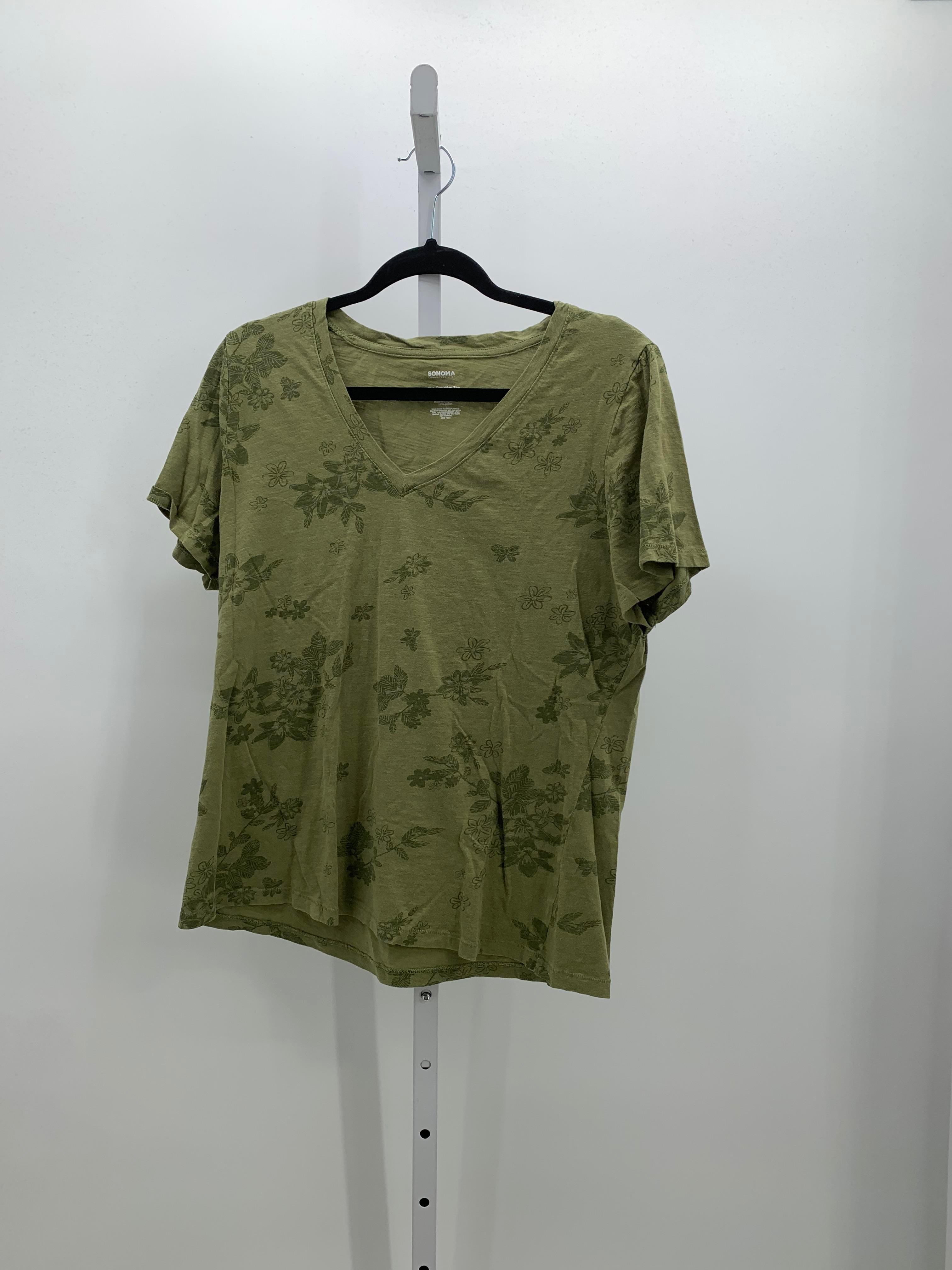 Sonoma Size Large Misses Short Sleeve Shirt