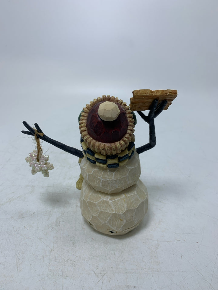 RESIN FLAKES FOR SALE CARVERS CHOICE SNOWMAN.