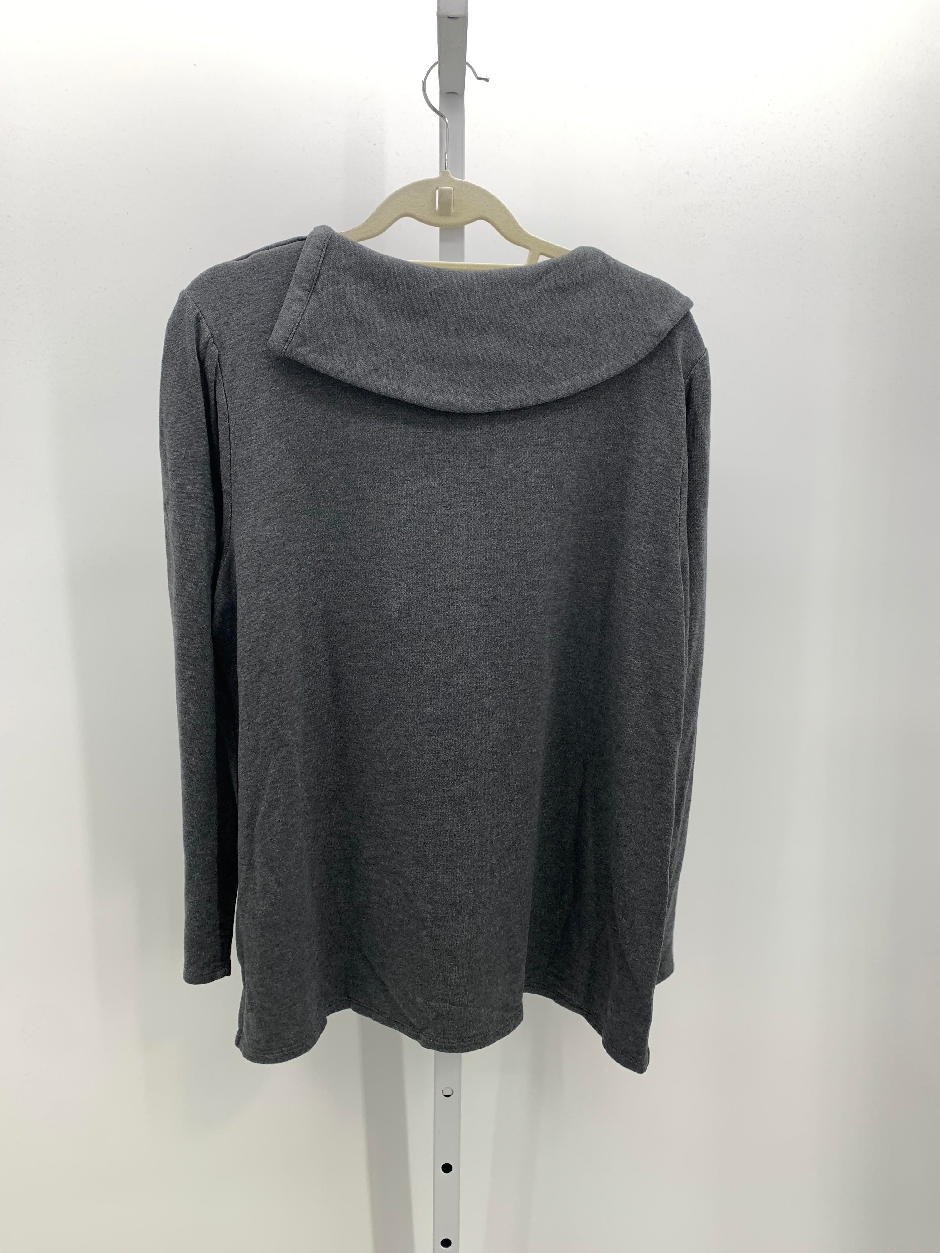 Chico's Size Large Misses Long Sleeve Shirt