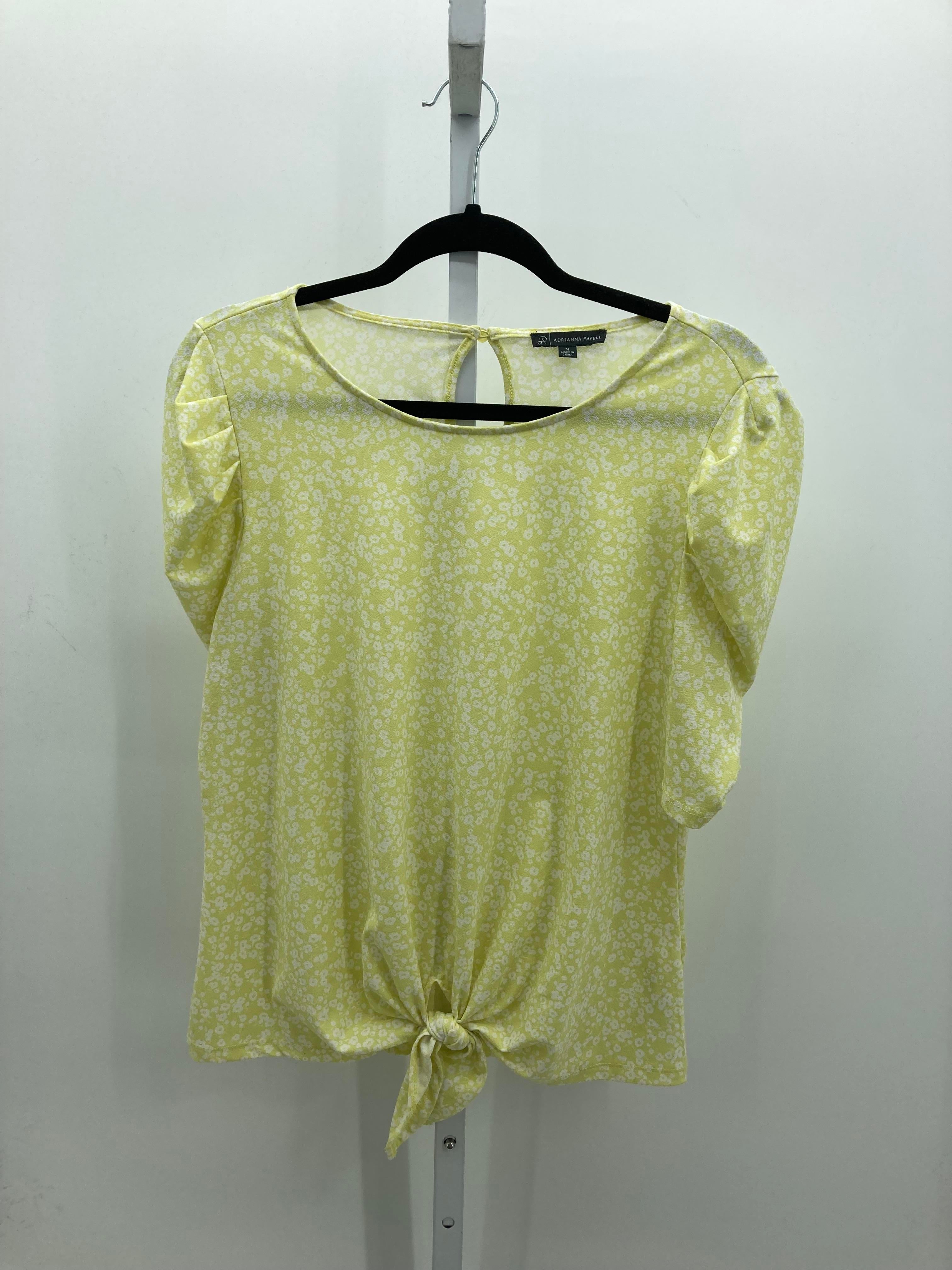 Adrianna Papell Size Medium Misses Short Sleeve Shirt