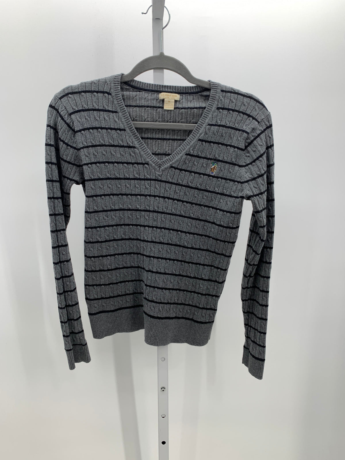 U.S. Polo Size Medium Misses Long Slv Sweater