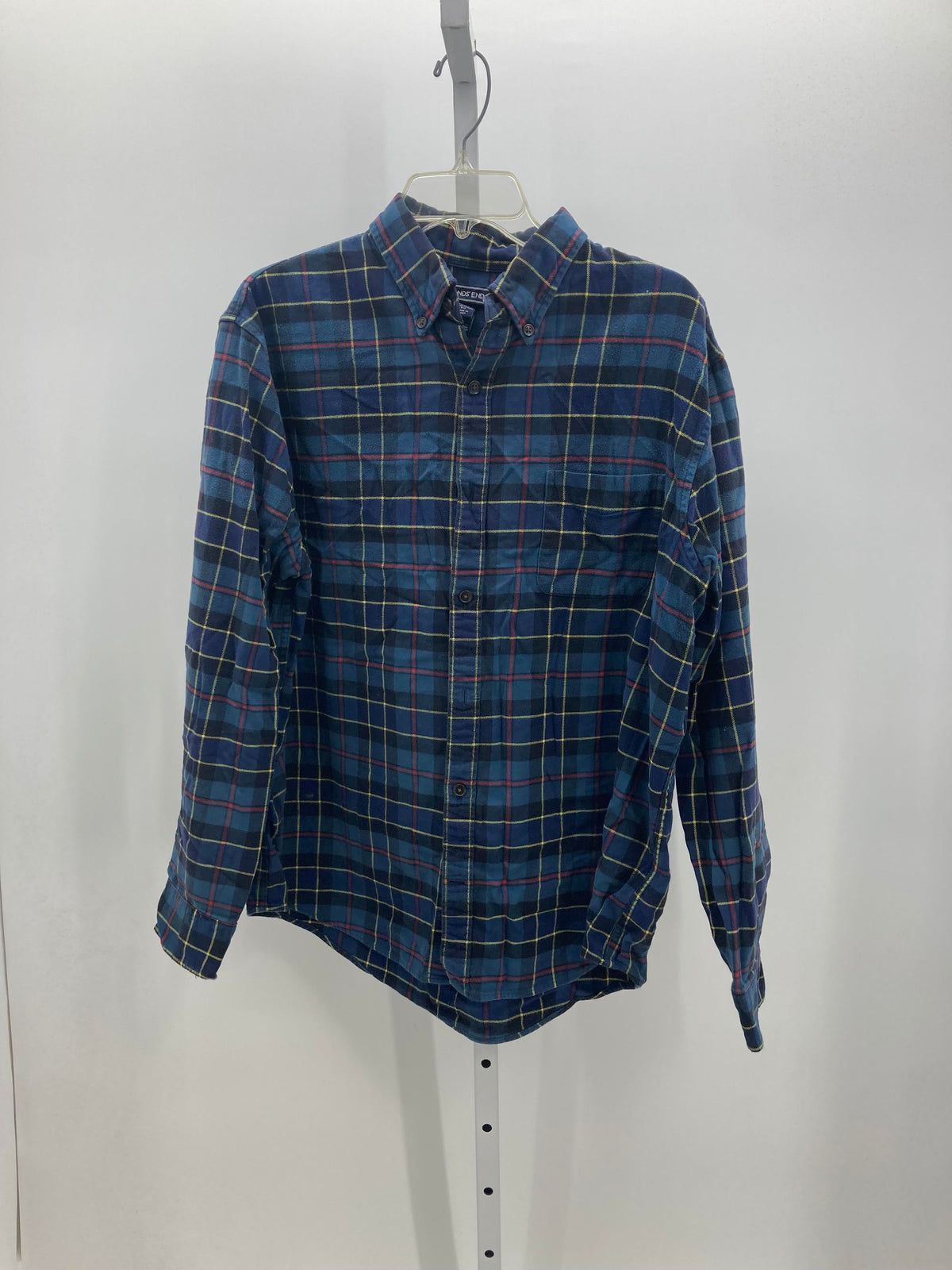 PLAID BTN DOWN