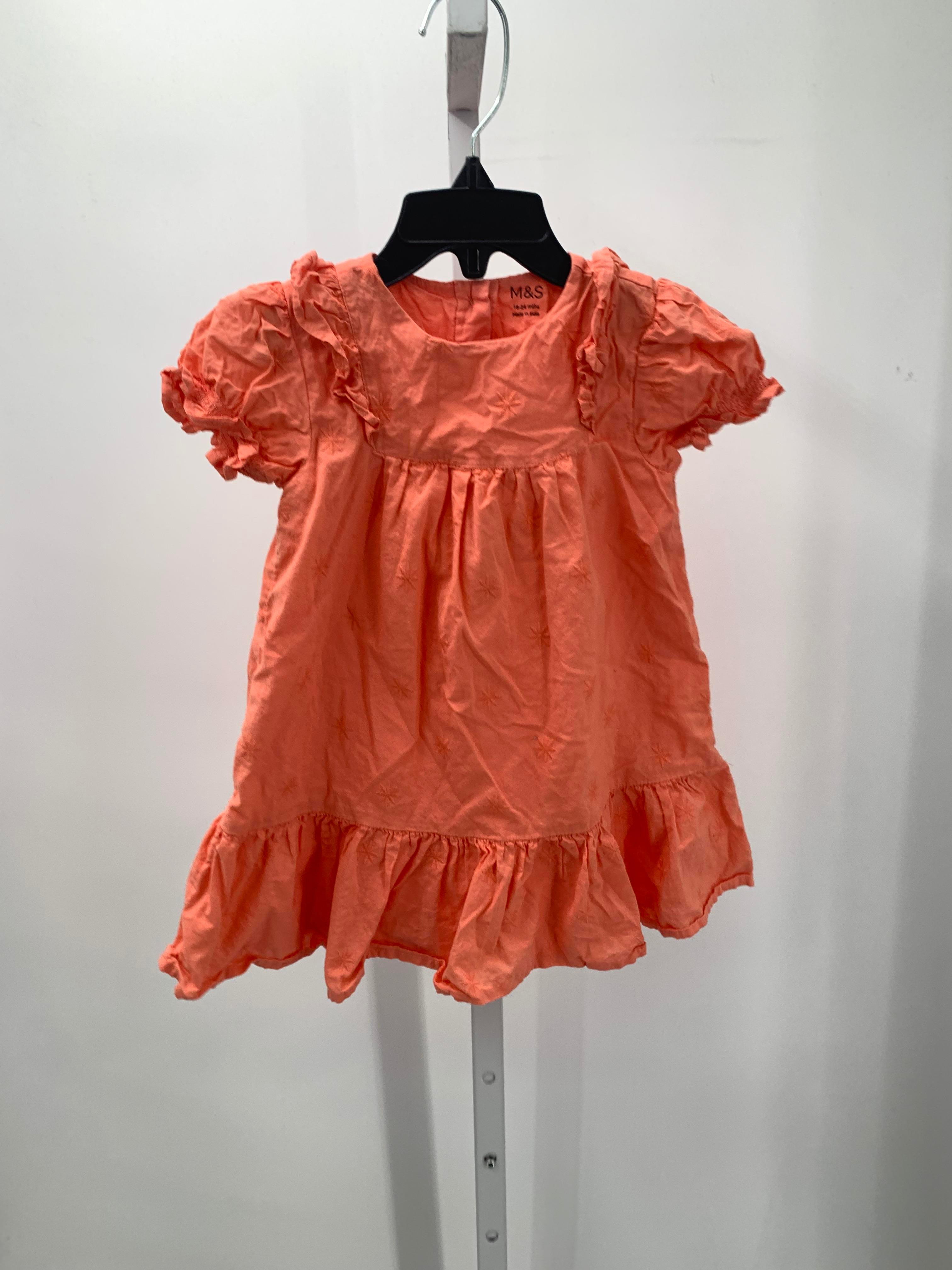 Size 18-24 Months Girls Short Sleeve Dress