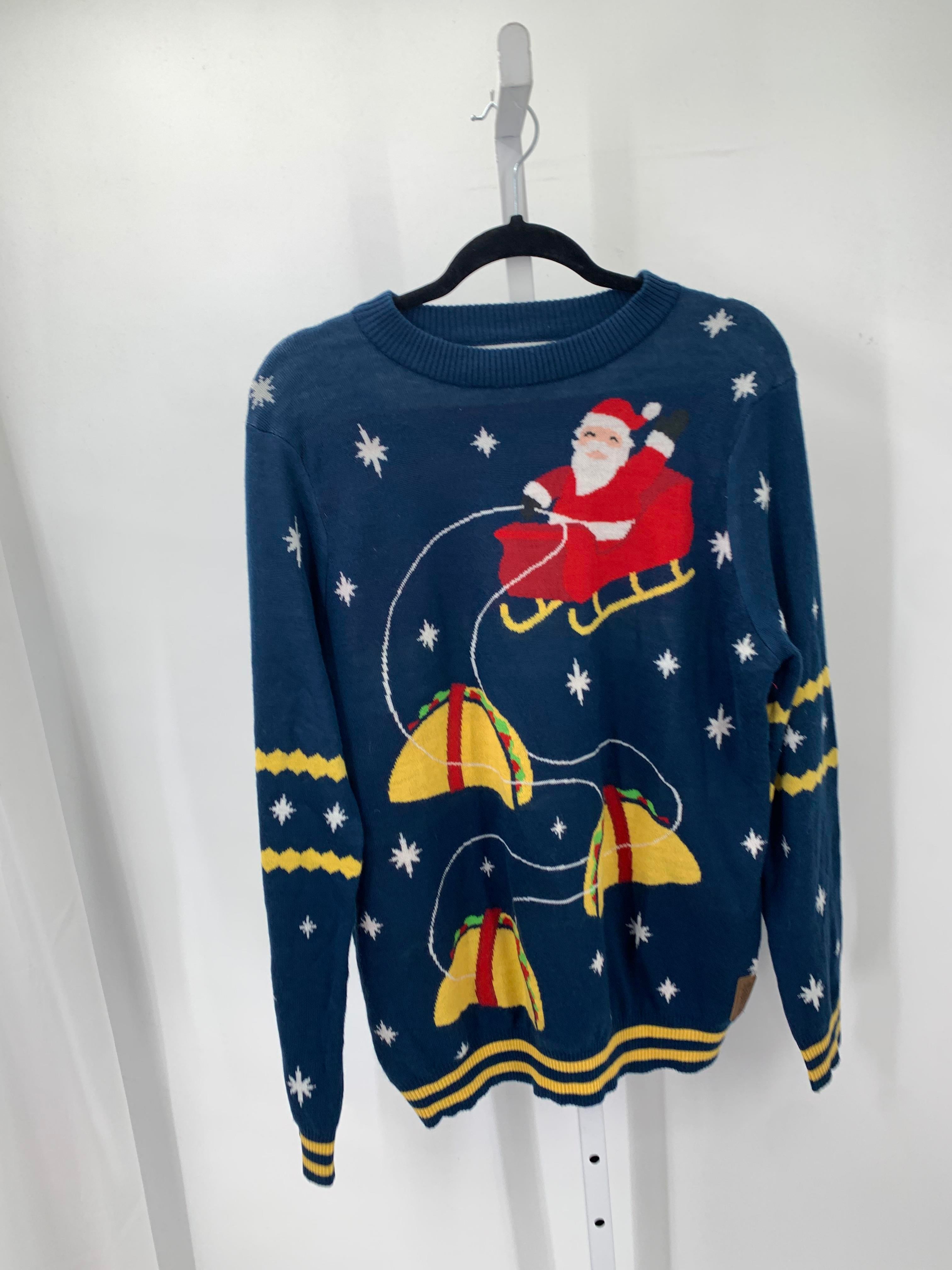 LONG SLV SWEATER TACO SANTA.