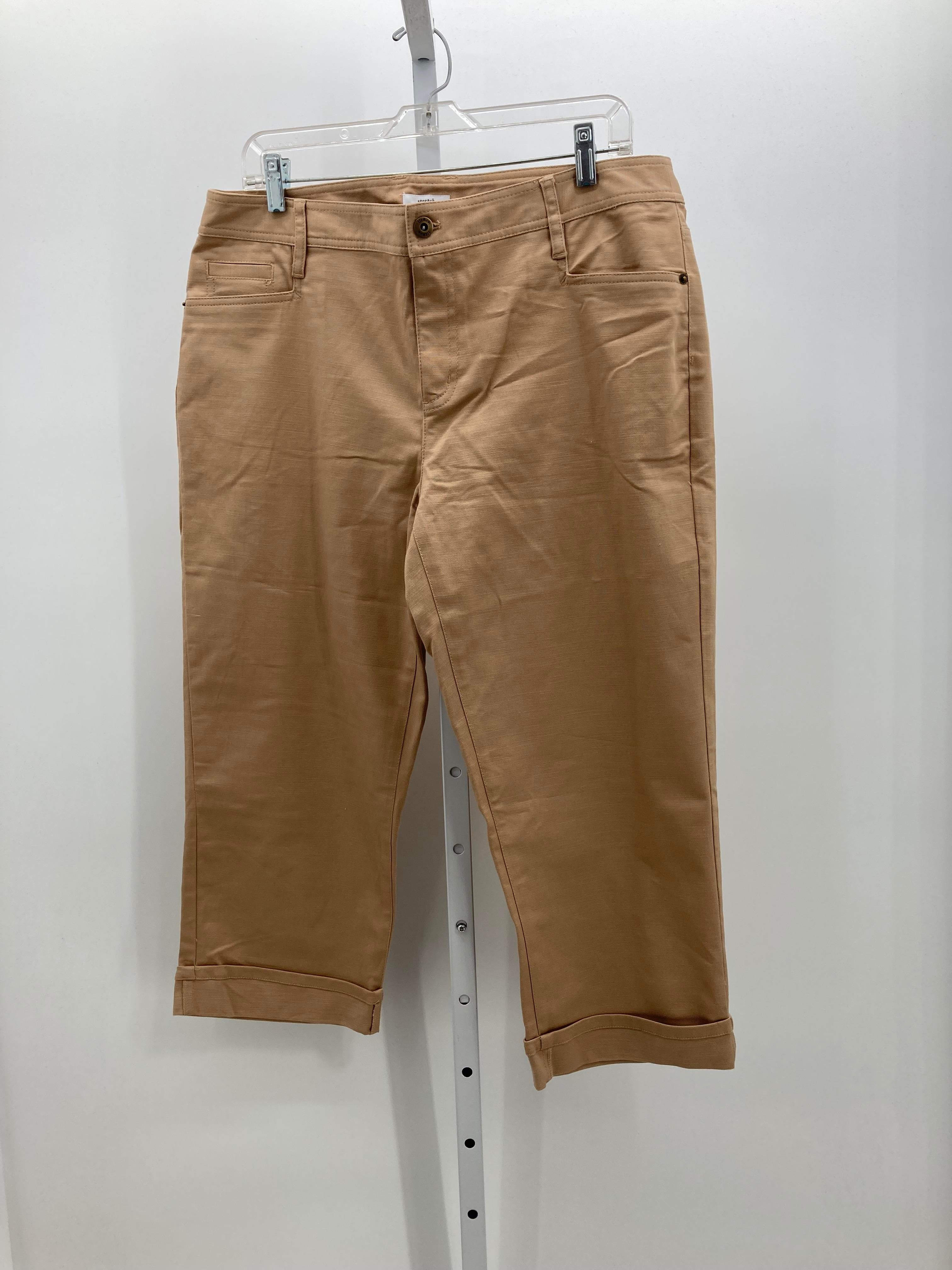 Liz & Co Size 14 Misses Cropped Pants