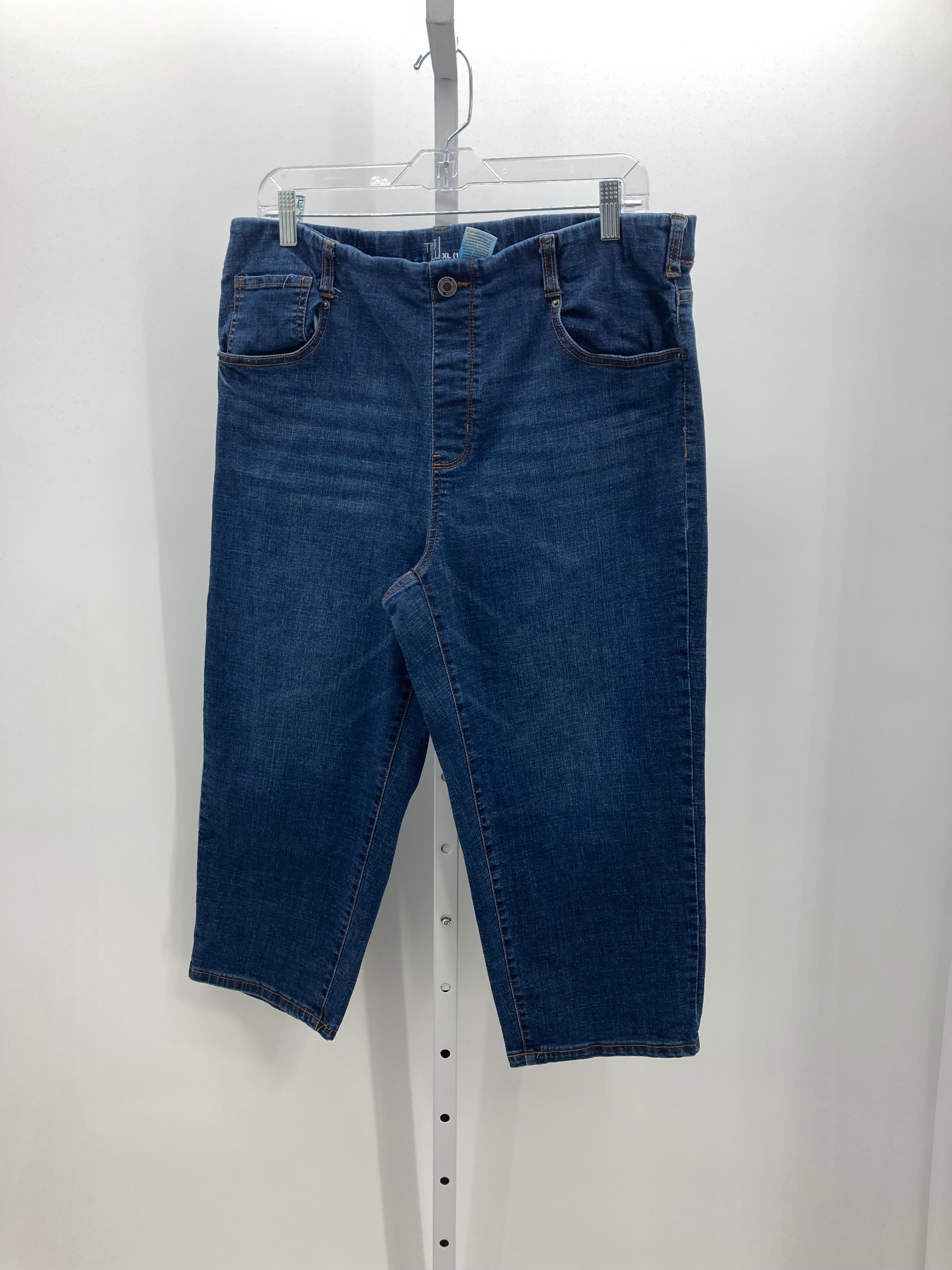 Time and Tru Size Extra Large Misses Cropped Jeans