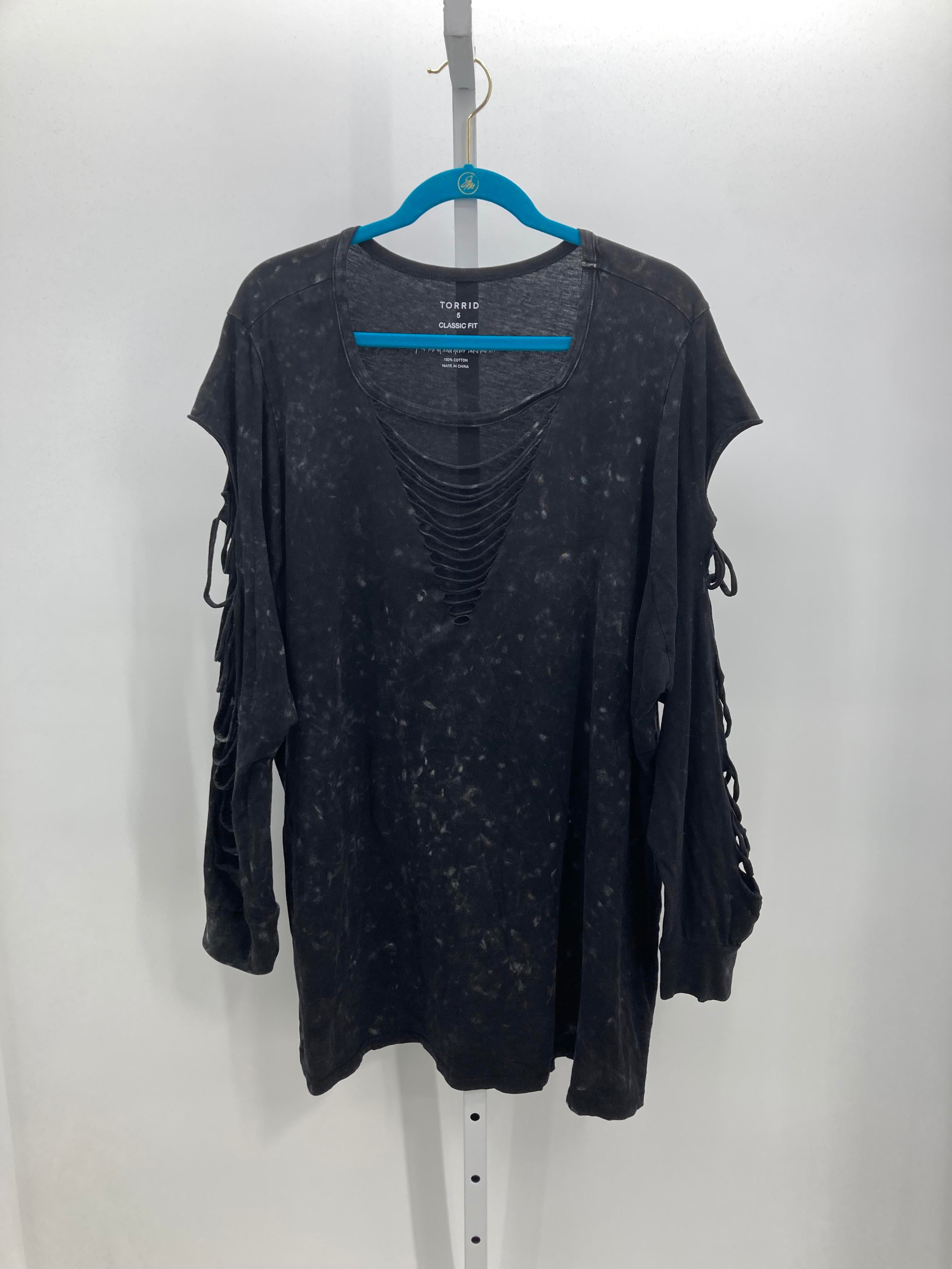 Torrid Size 5X Womens Long Sleeve Shirt