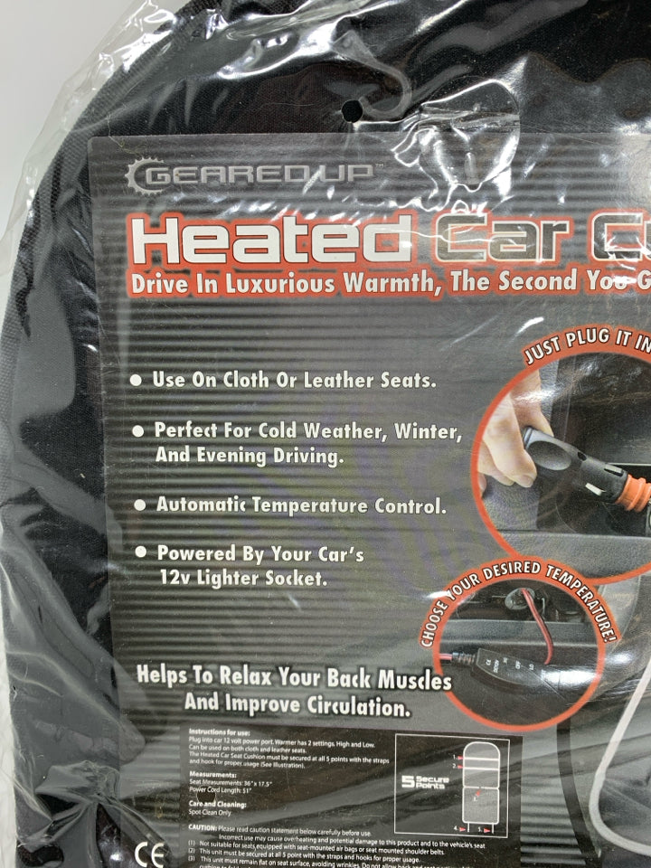NIP HEATED CAR CUSHION.
