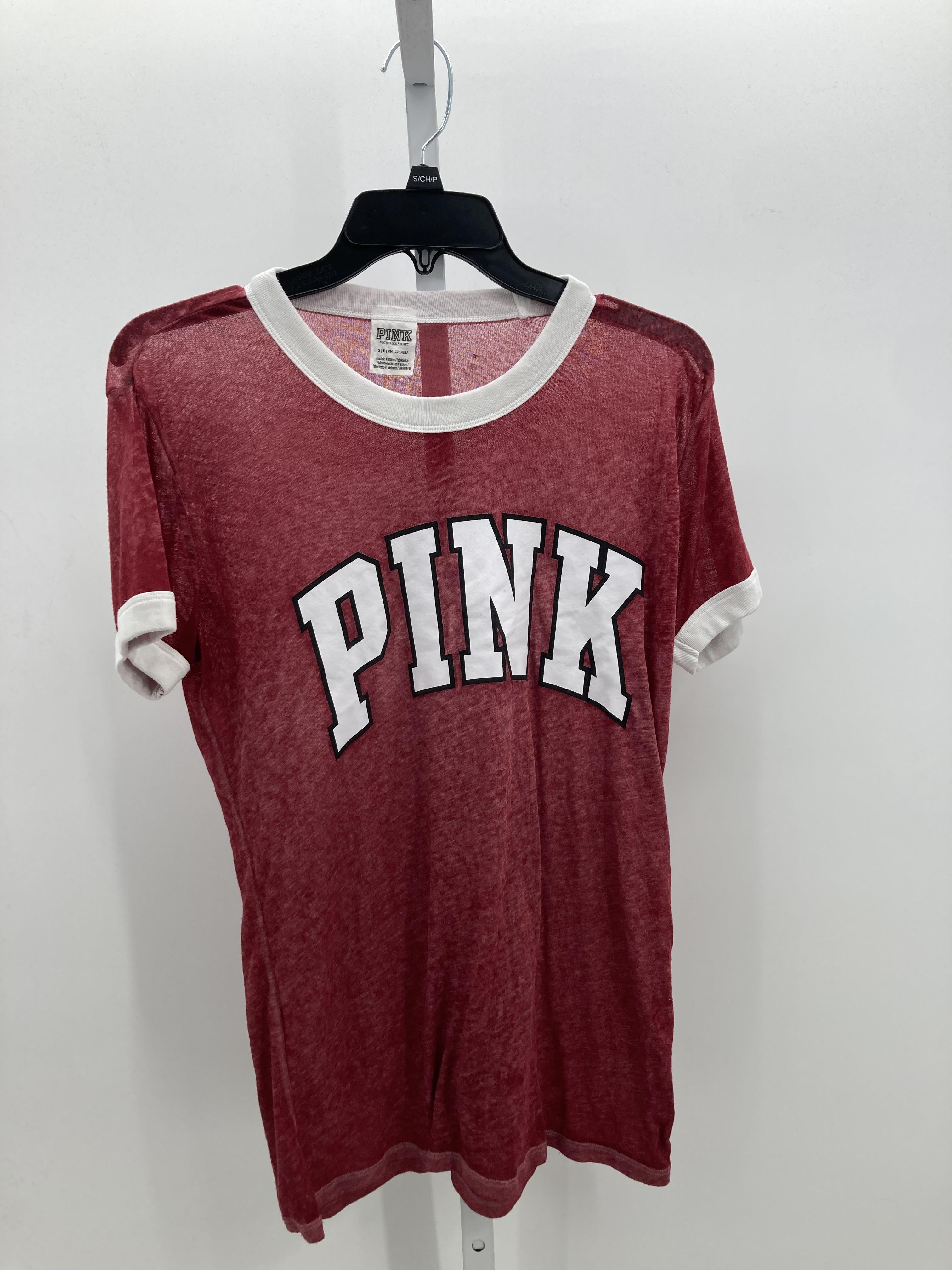 PINK Size Small Juniors Short Sleeve Shirt