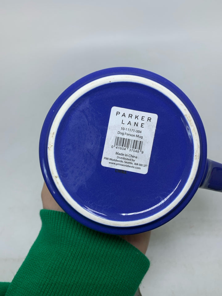 NEW PARKER LANE ASSORTED DOG PERSON MUG.