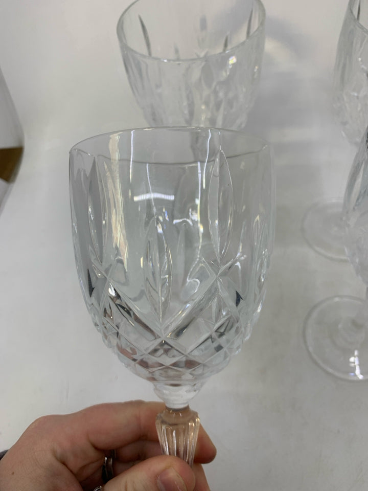 4 MARKHAM WINE GOBLETS.