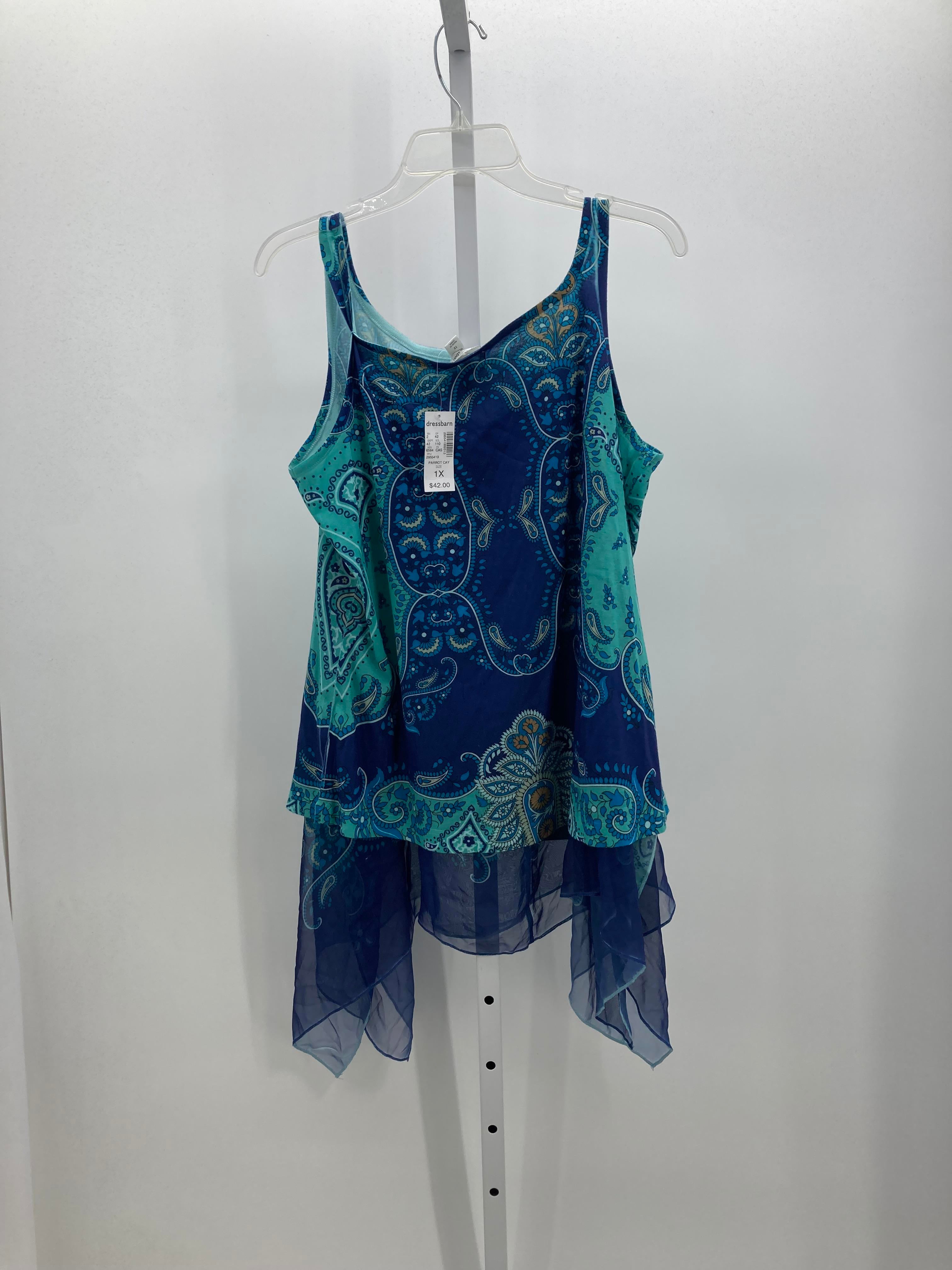 Dress Barn Size 1X Womens Sleeveless Shirt
