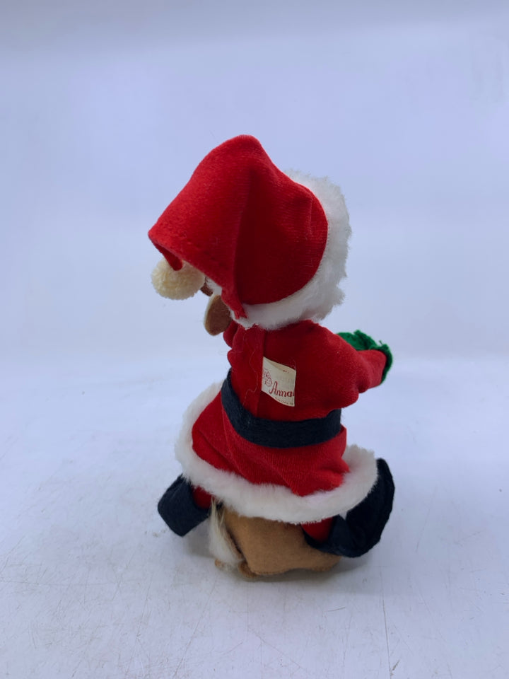 VTG ANNALEE SANTA + REINDEER-1963.