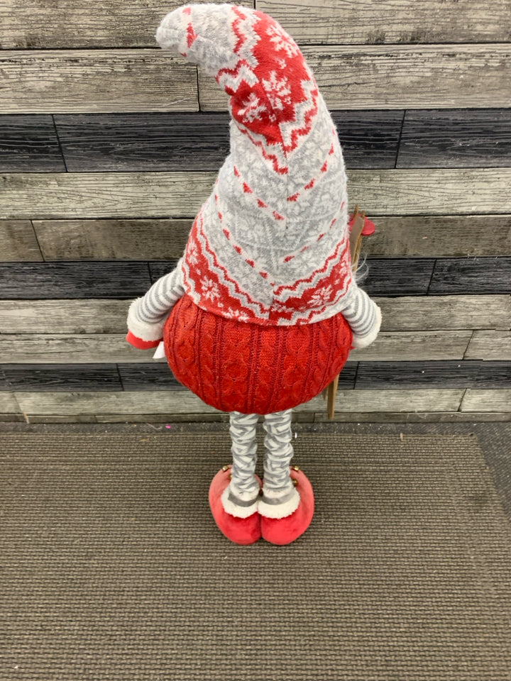 STANDING CHRISTMAS THEMED GNOME.