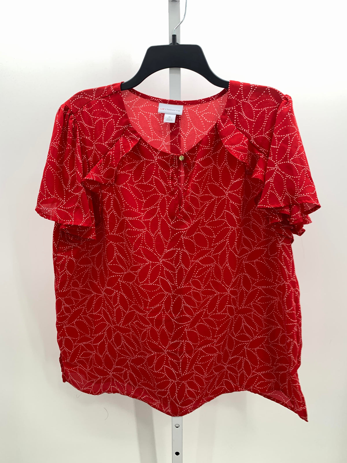 Liz Claiborne Size Extra Large Misses Short Sleeve Shirt