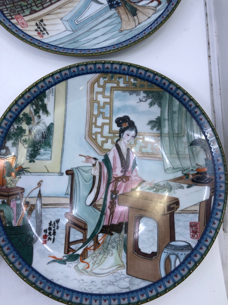 10 ASIAN STYLE PLATES.