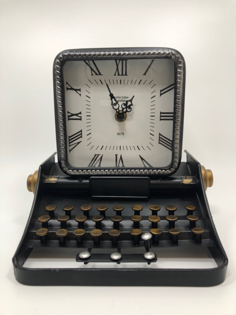 TYPEWRITER STYLE DESK CLOCK.