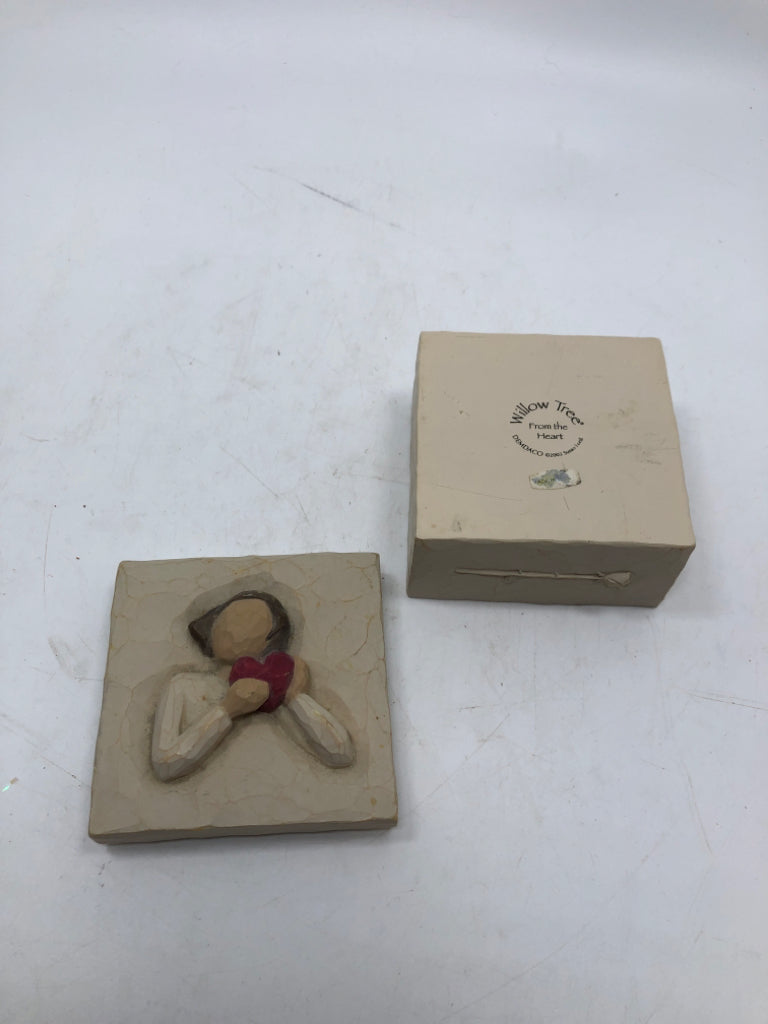 "FROM THE HEART" WILLOW TREE BOX.