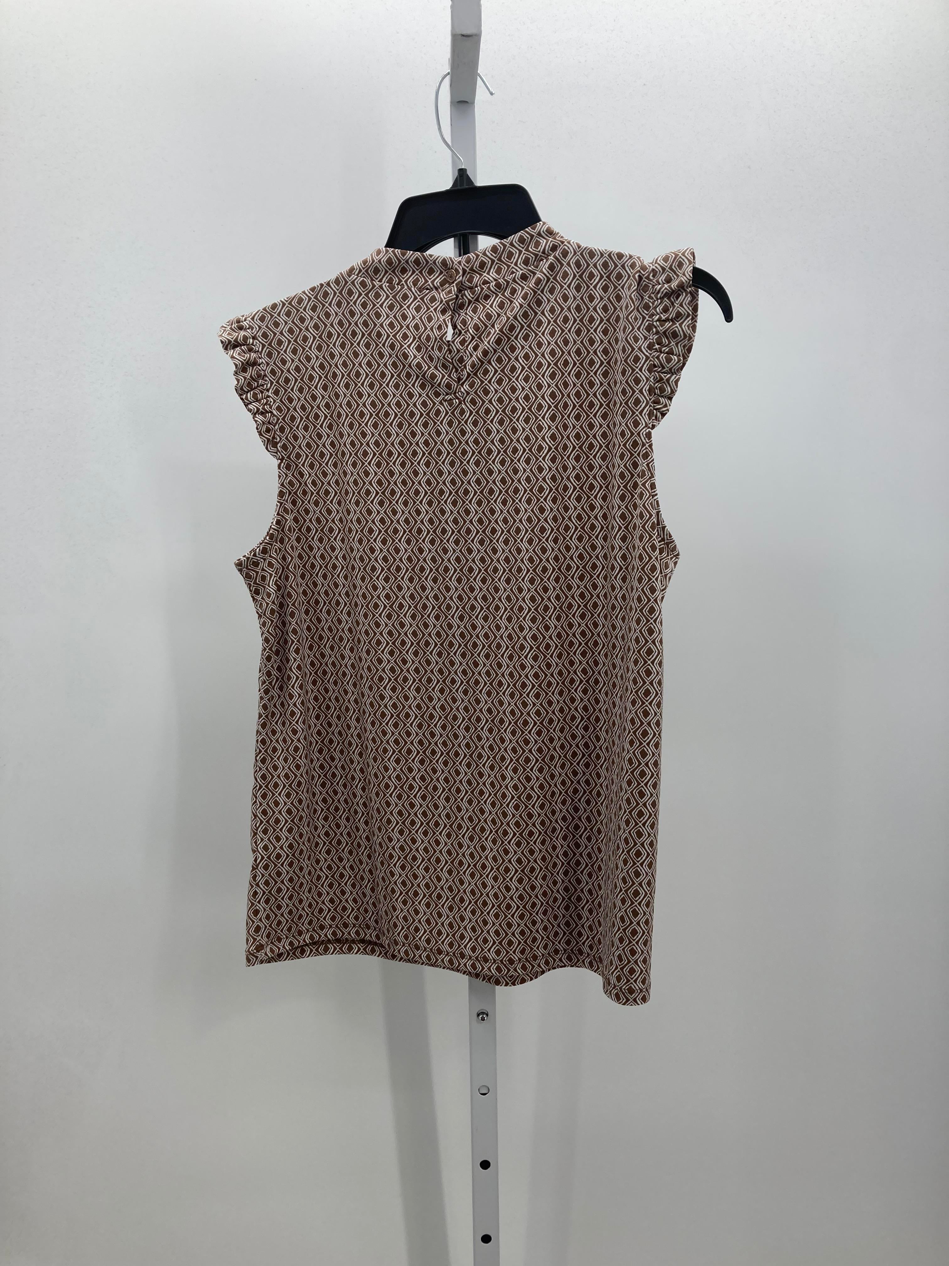 Adrianna Papell Size Medium Misses Sleeveless Shirt