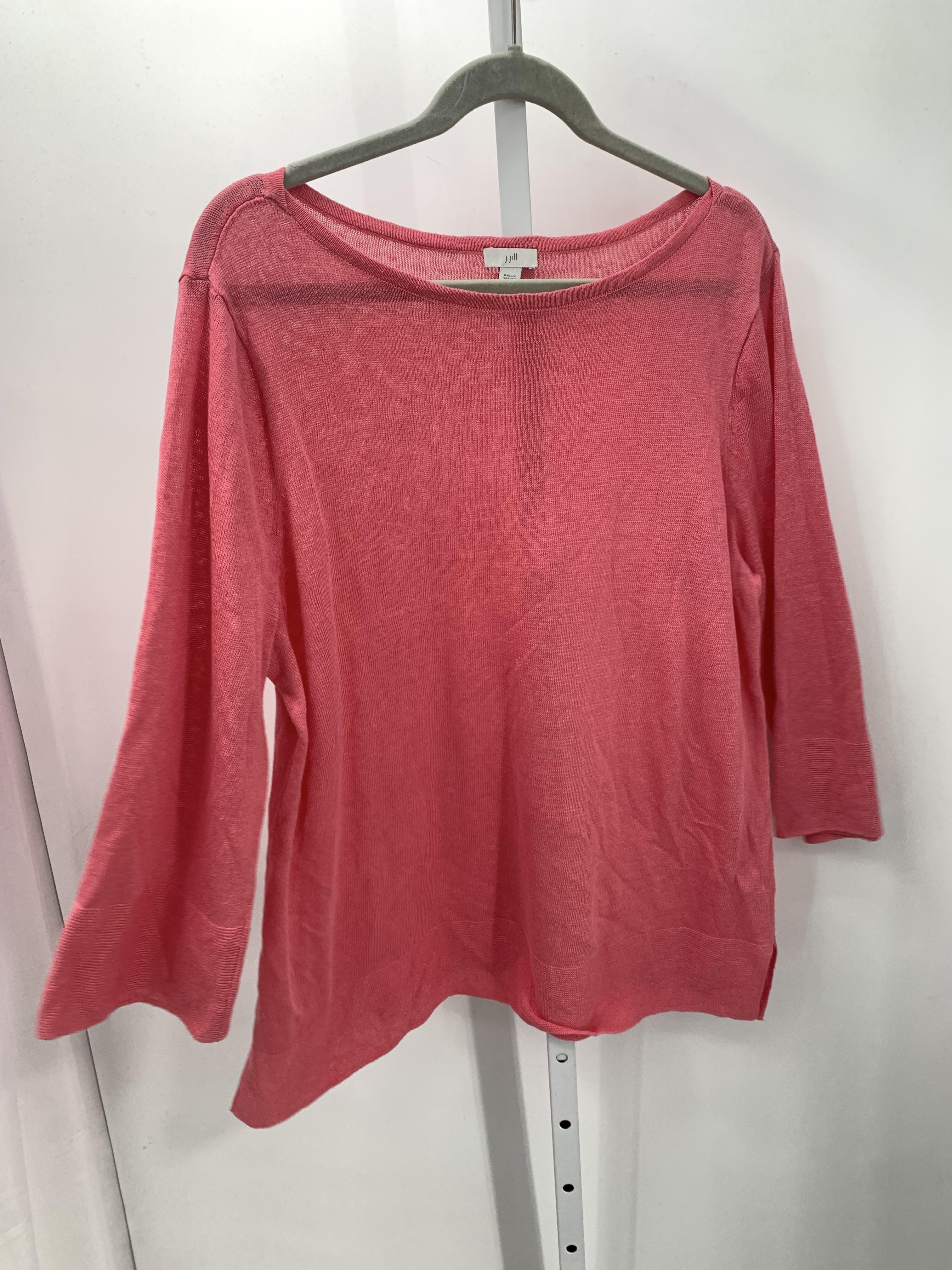 J-Jill Size X Large Petite Petite 3/4 Sleeve Shirt