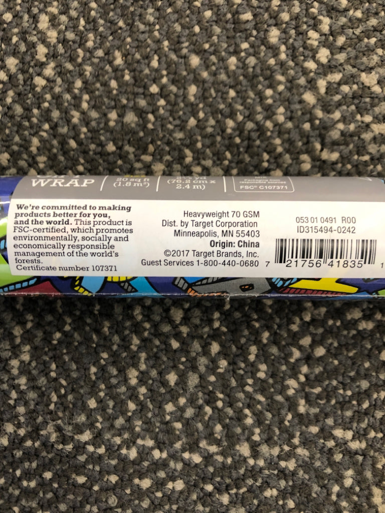 NEW HAPPY BIRTHDAY WRAPPING PAPER ROLL.