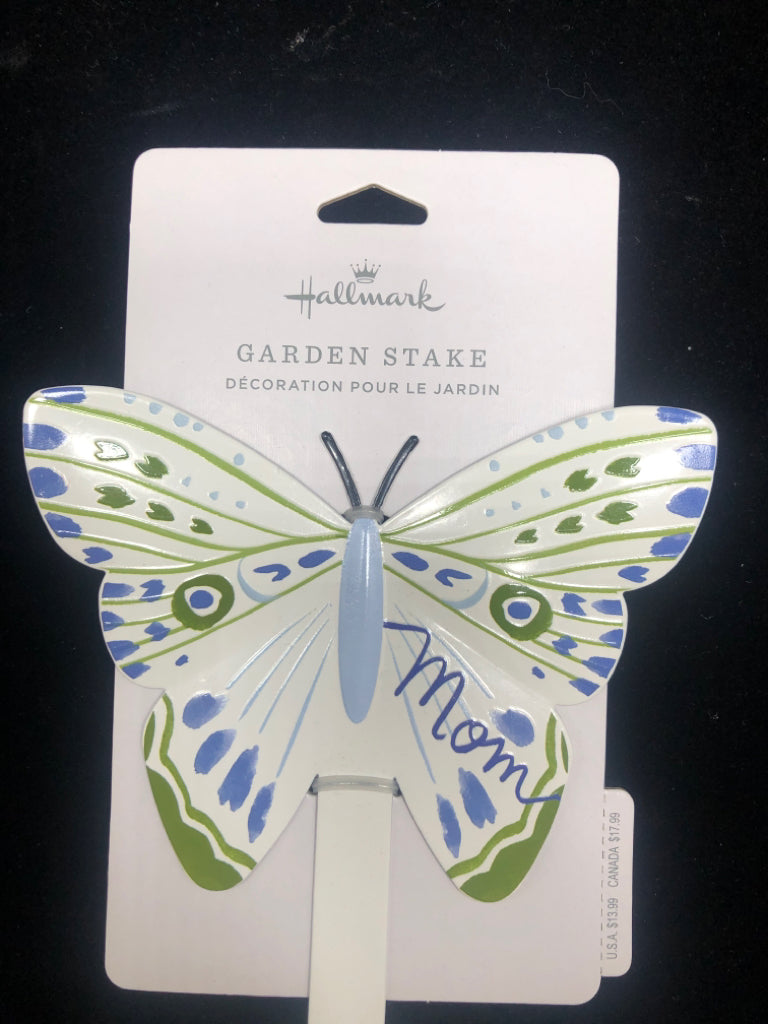 NIP "MOM" BUTTERFLY HALLMARK GARDEN STAKE.
