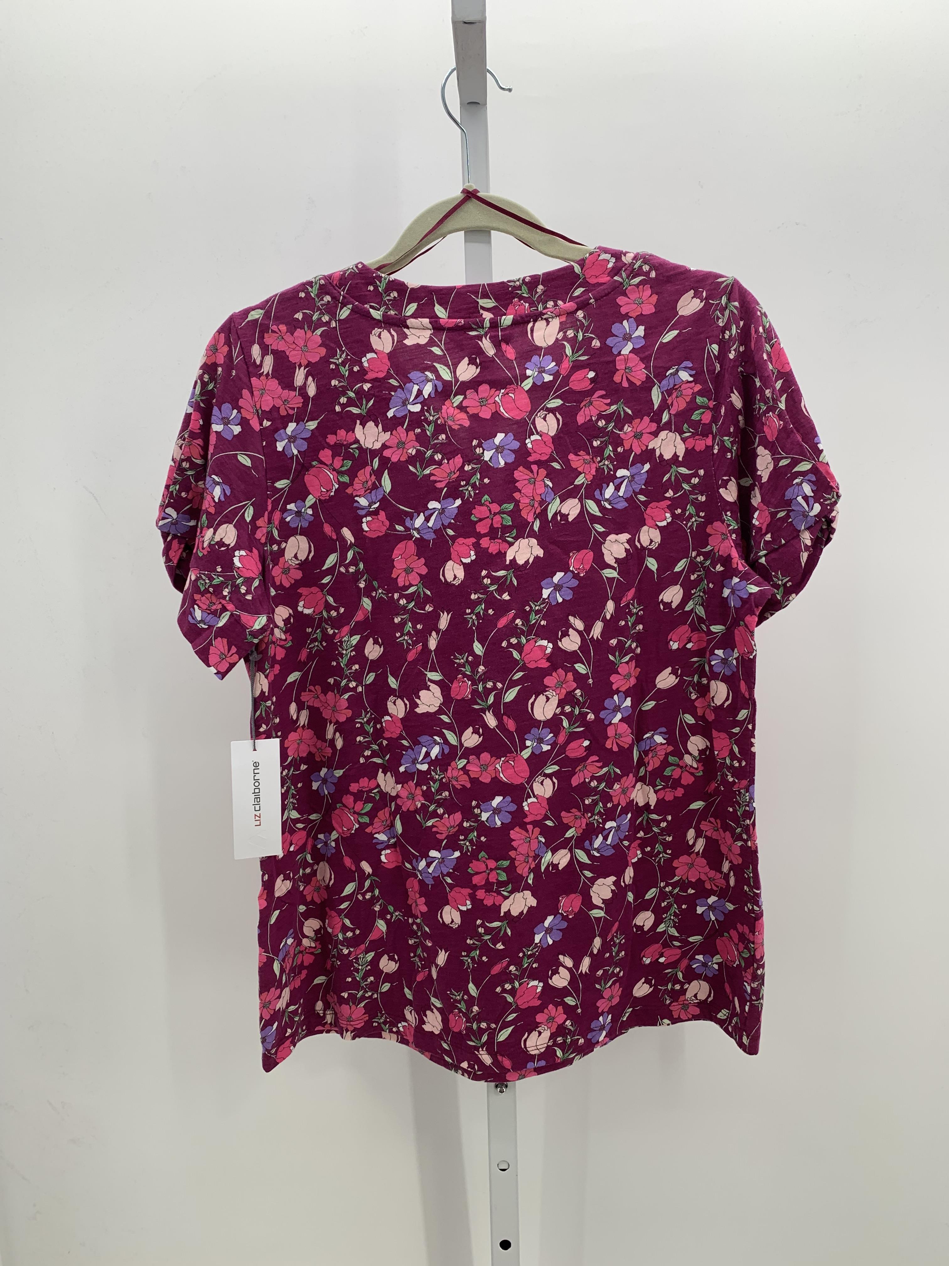 Liz Claiborne Size Medium Misses Short Sleeve Shirt