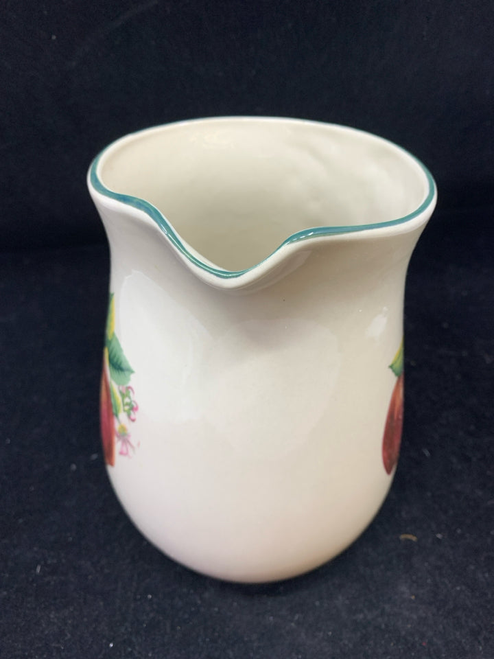 RED APPLE PATTERN PITCHER.