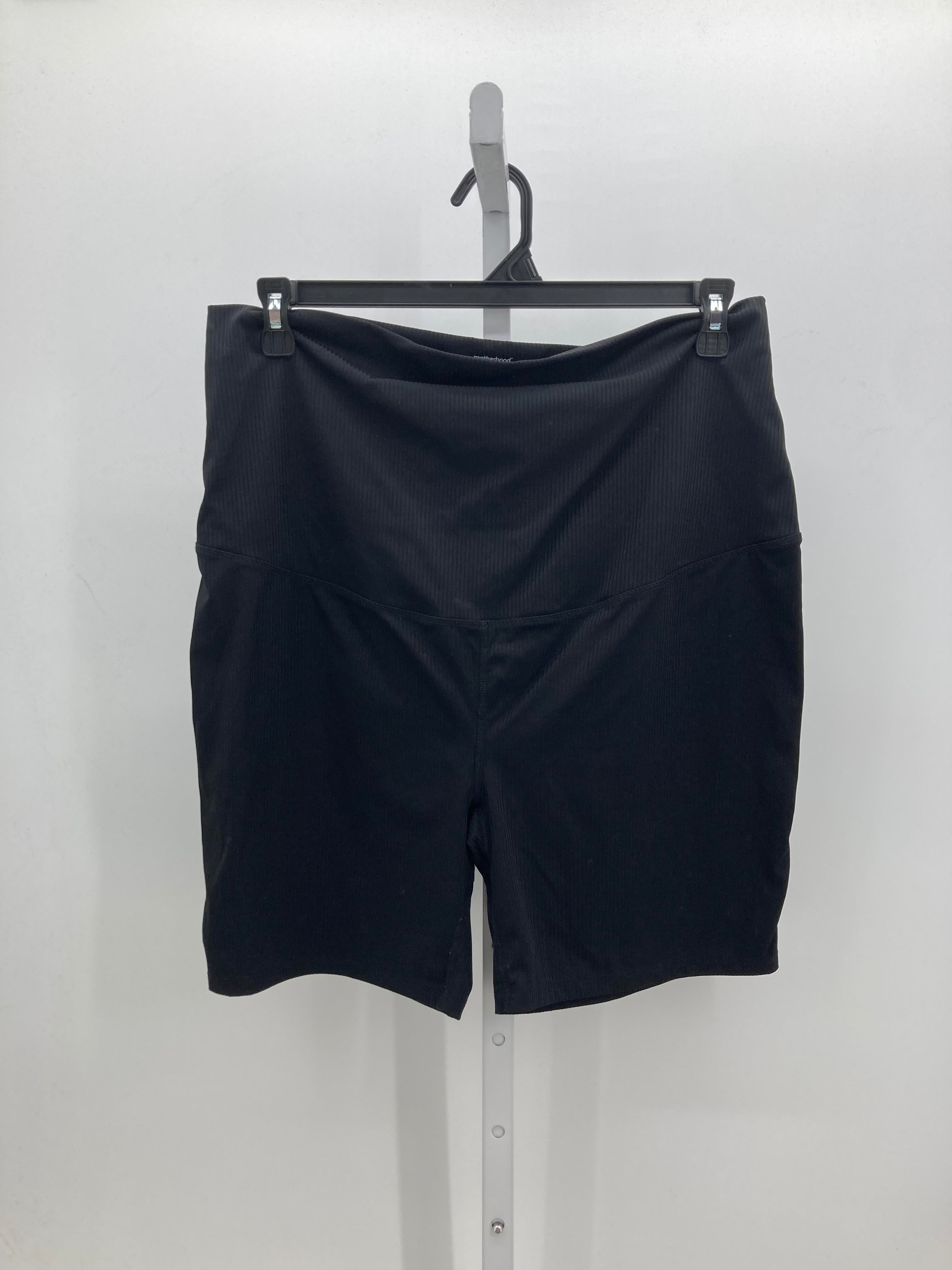 Motherhood Black Size Extra Large Maternity Shorts