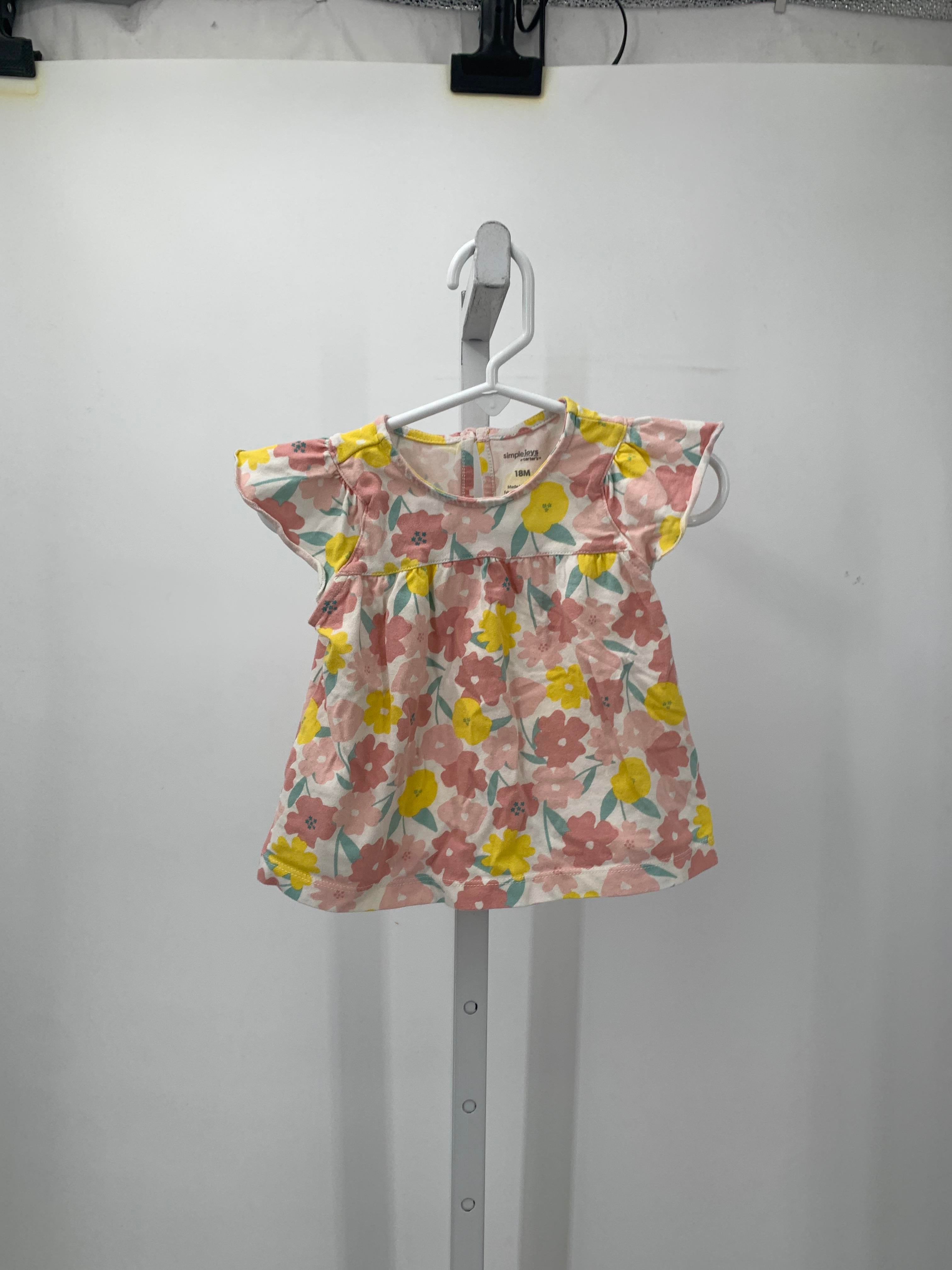 Simple Joys Size 18 Months Girls Short Sleeve Shirt