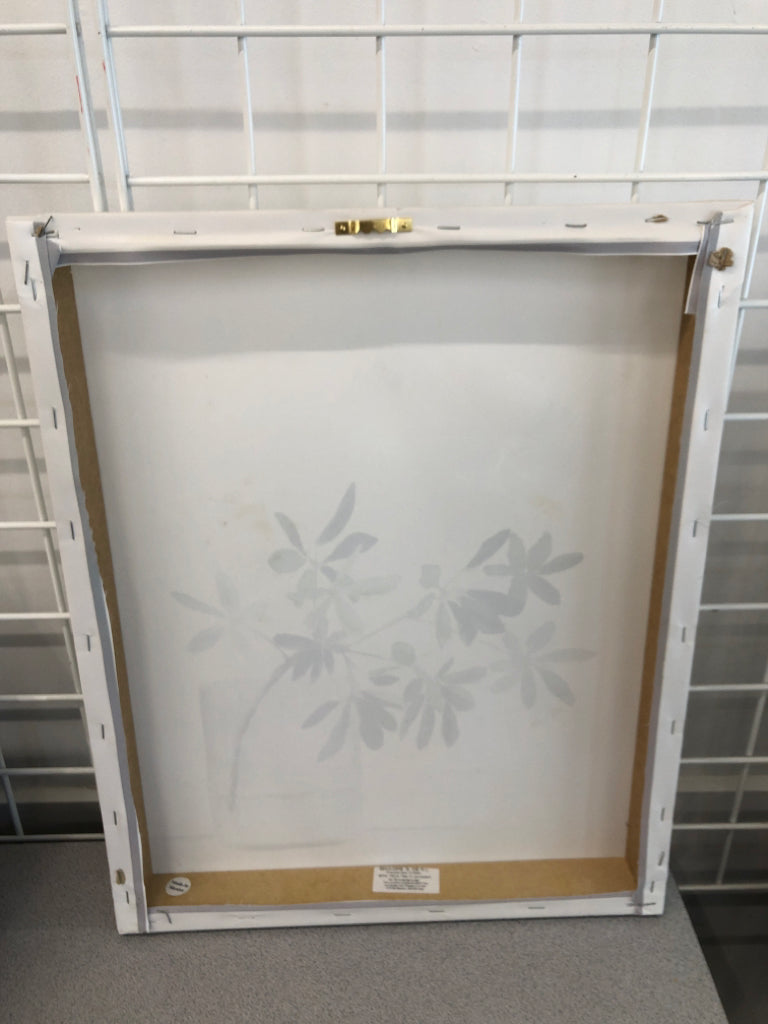 GREENS IN BUD VASE CANVAS WALL ART.