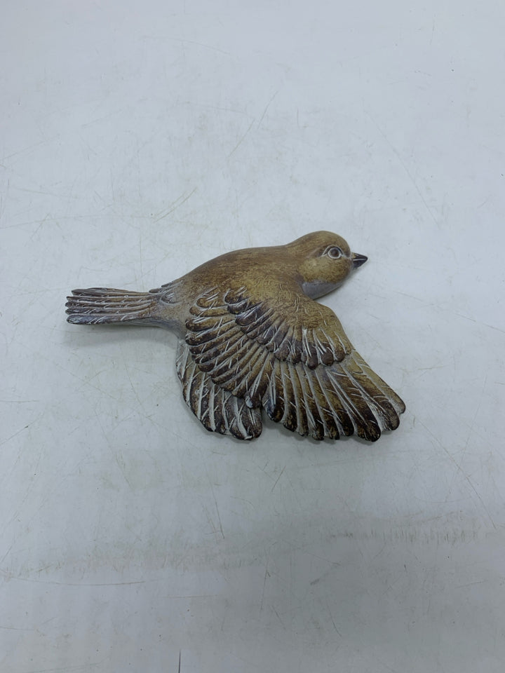 DISTRESSED FLYING BIRD W/ WINGS DOWN.