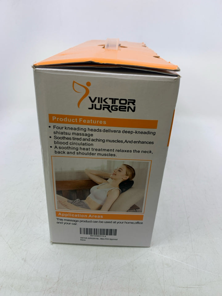 NEW SHIATSU MASSAGE PILLOW W/ HEAT.