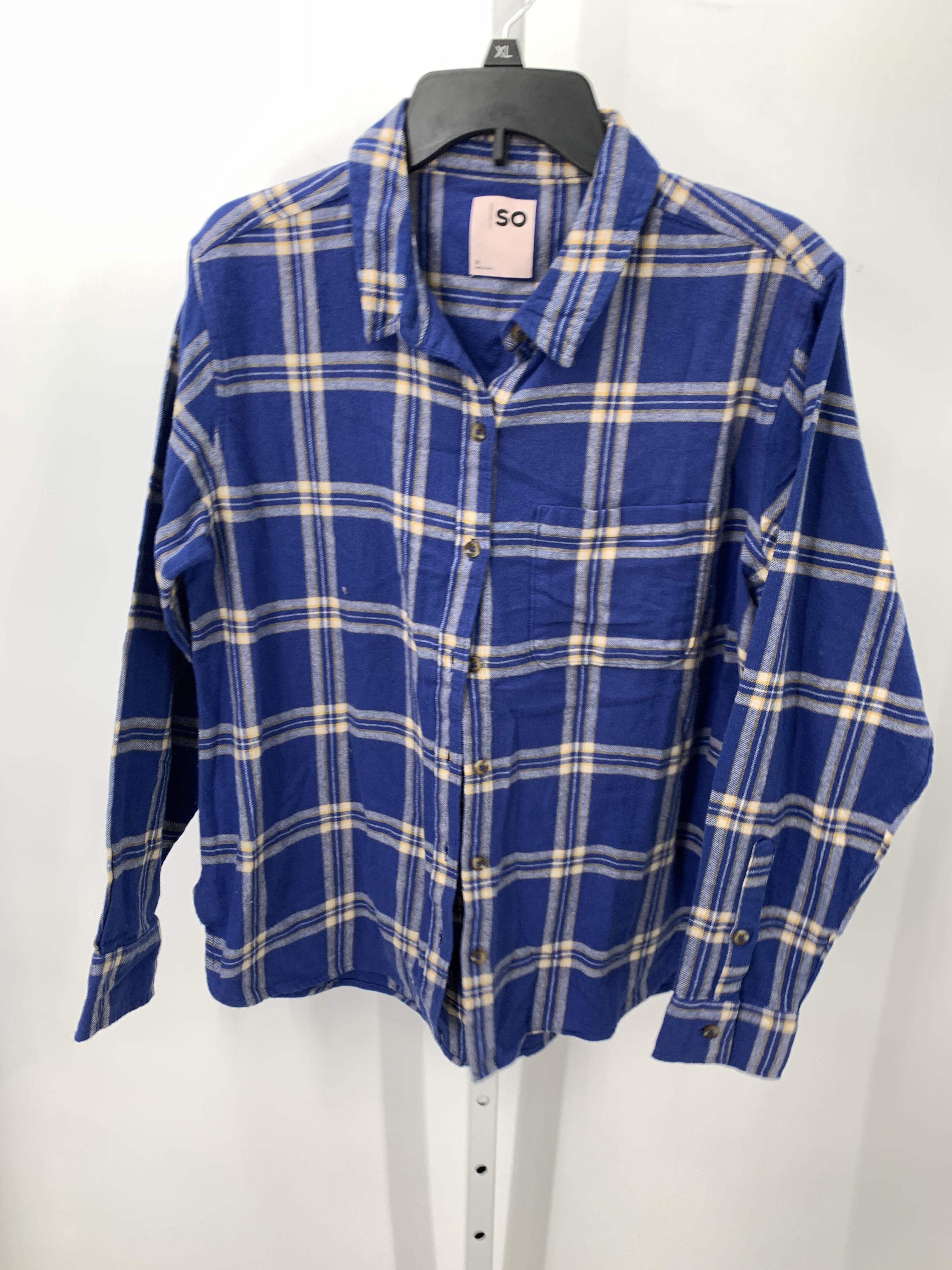 SO Size Medium Juniors Long Sleeve Shirt