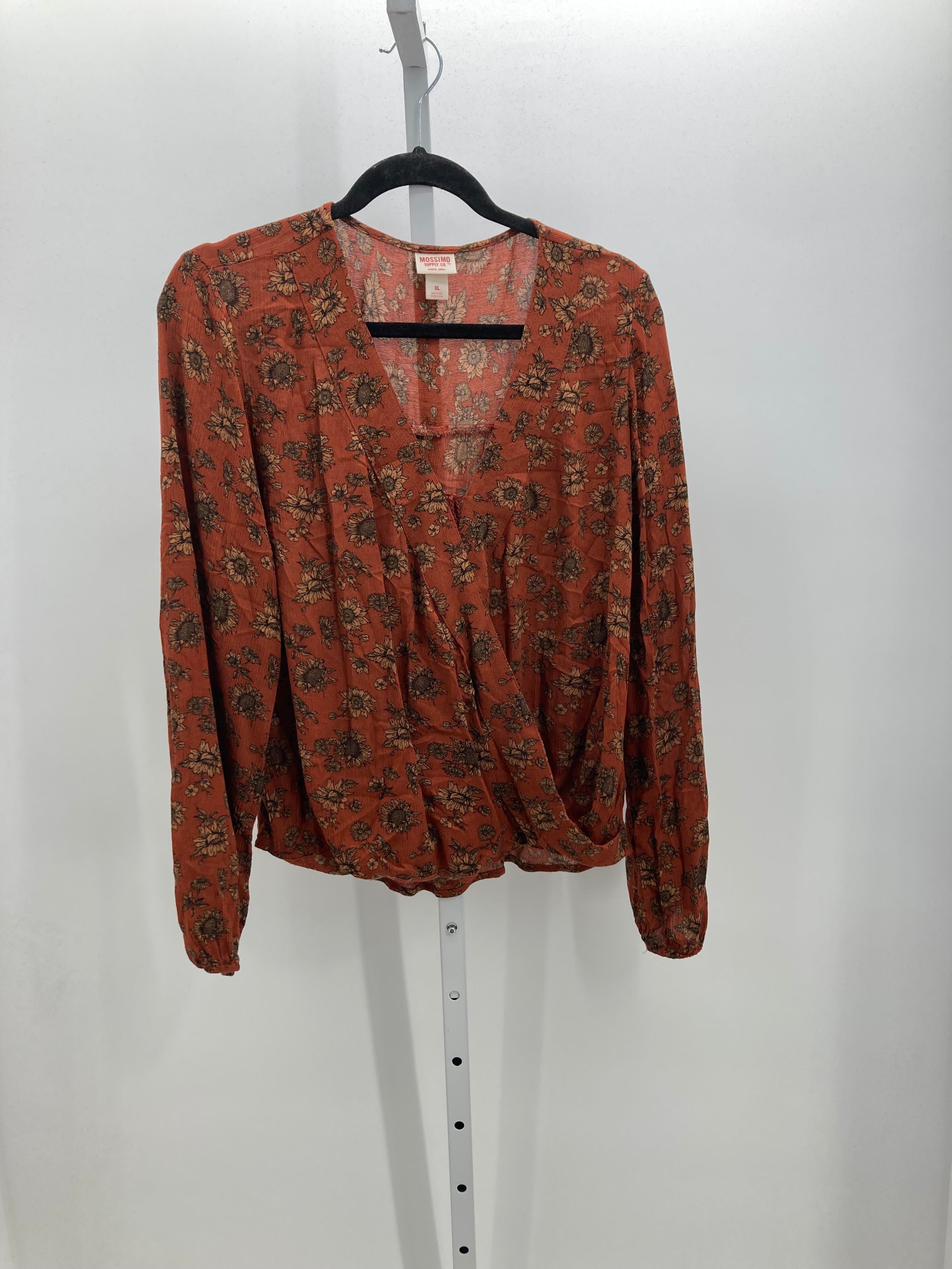 Mossimo Size Extra Large Misses Long Sleeve Shirt