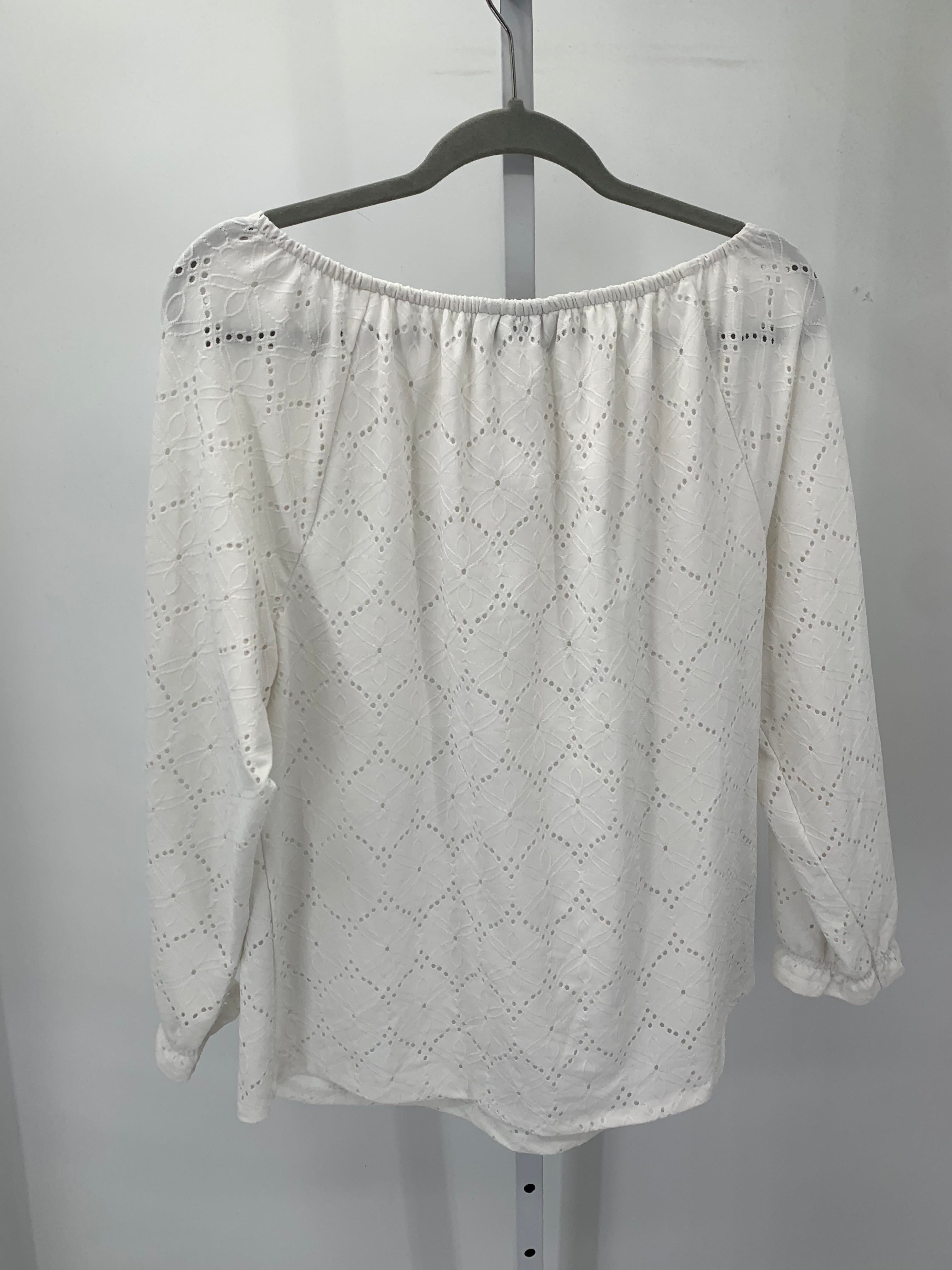 Rafaella Size Large Misses Long Sleeve Shirt