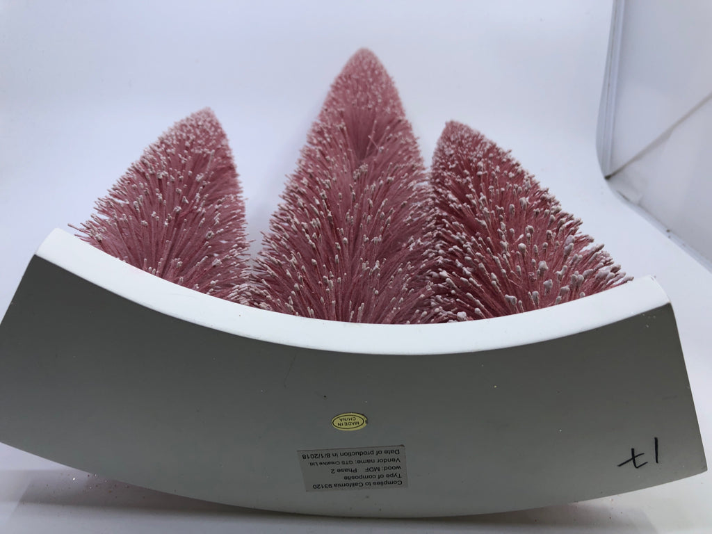 PINK CHRISTMAS TREE TRIO.