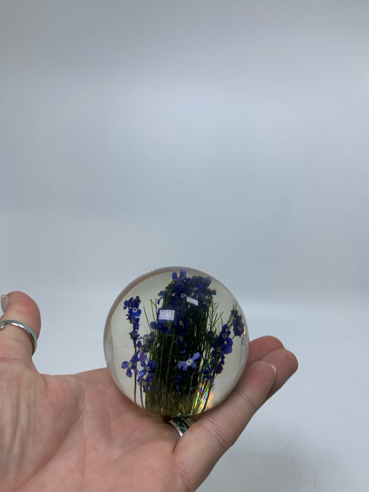 NIB HAFOD GRANGE RESIN FORGET ME NOT PURPLE FLOWERS GREAT BRITAIN.