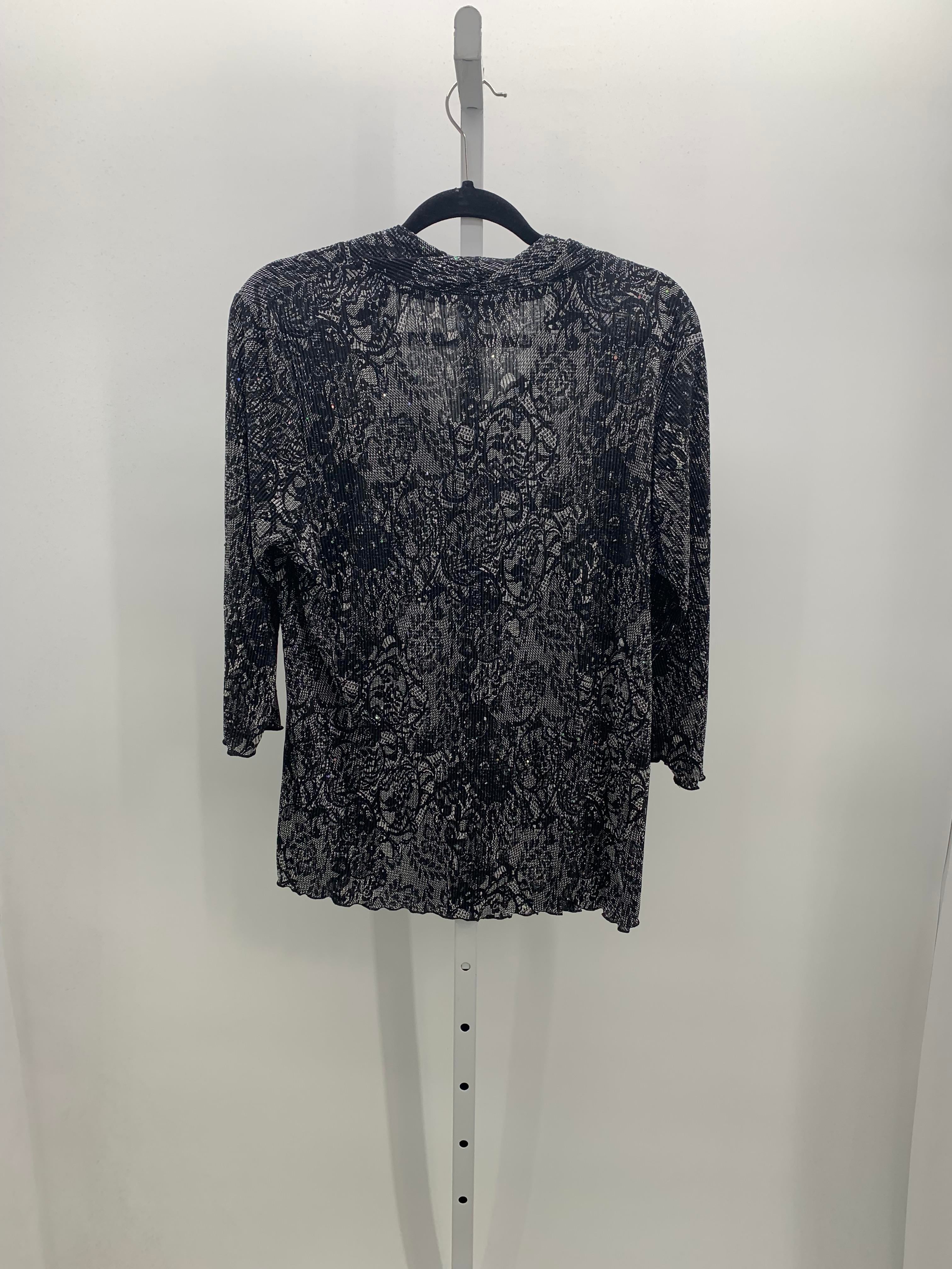 CJ Banks Size 1X Womens 3/4 Sleeve Shirt