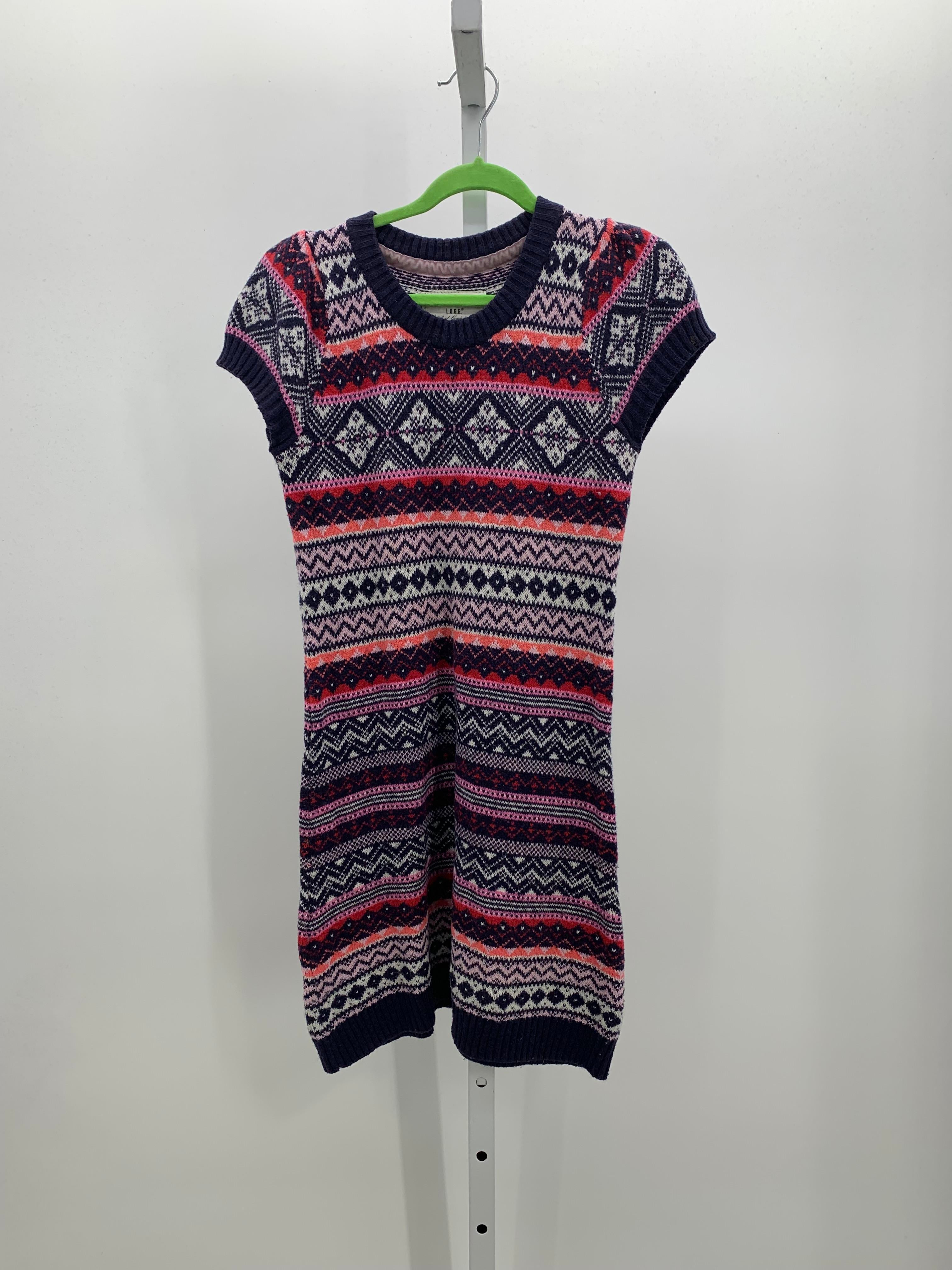 L.O.G.G. Size 8-10 Girls Short Sleeve Dress
