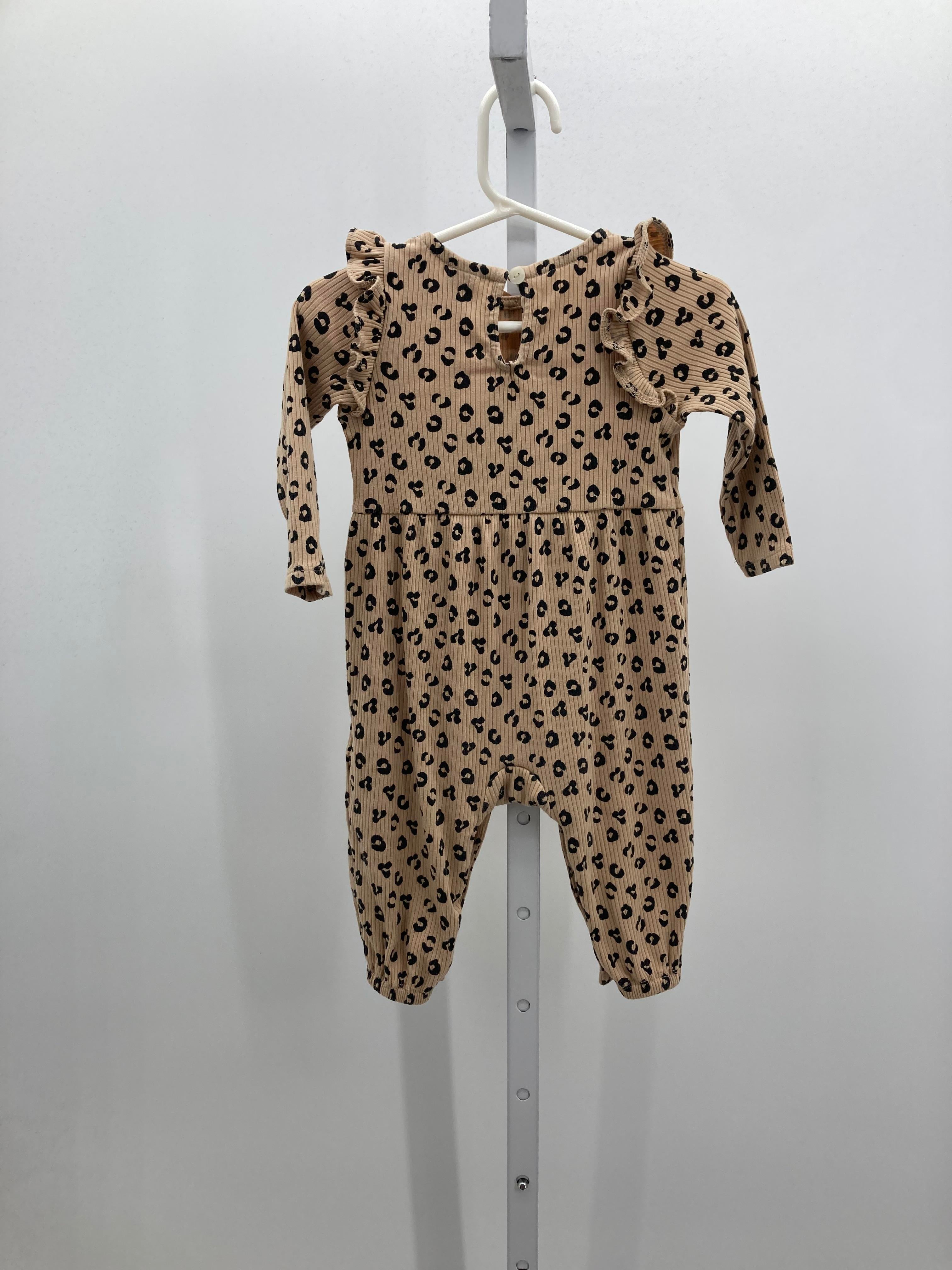 Old Navy Size 6-12 mon Girls Long Slv. Romper