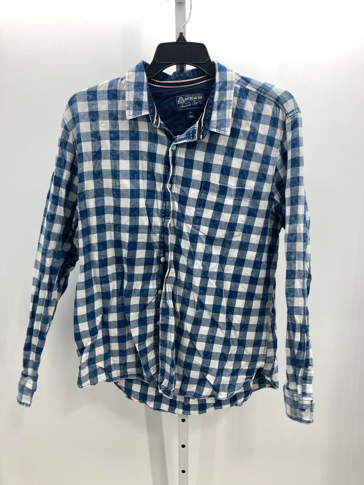 BLUE PLAID BUTTON DOWN
