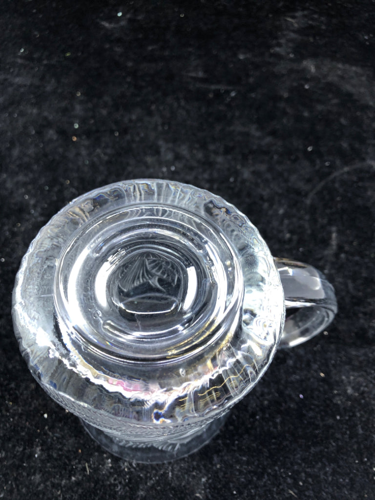 4 ARCOROC ETCHED TULIP GLASS MUG.