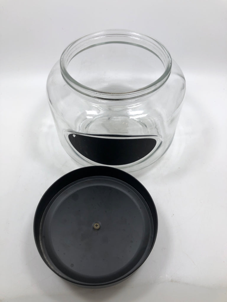ROUND CANISTER W/LID+LABEL.